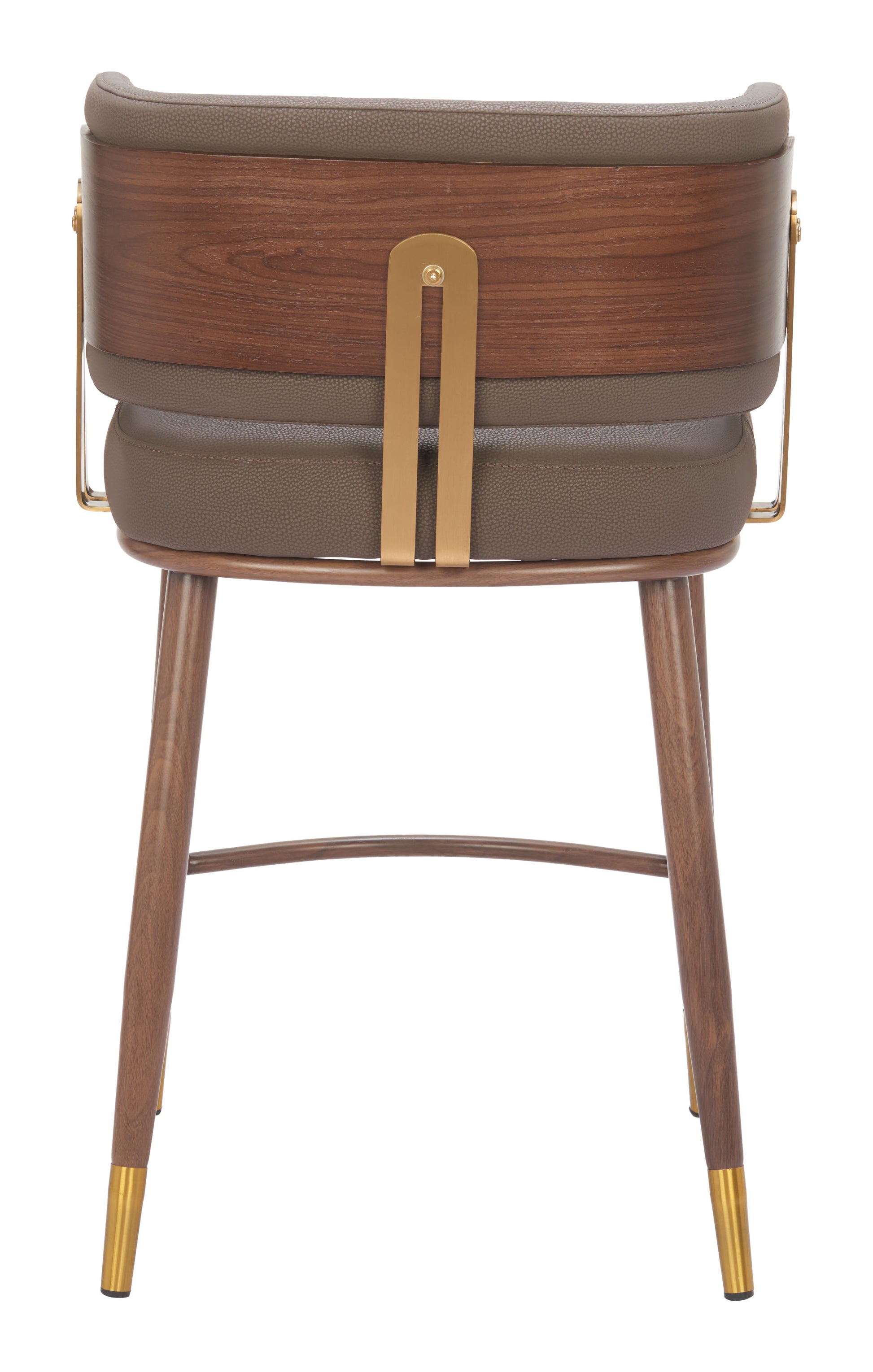 Brew Counter Stool Brown & Walnut - 4