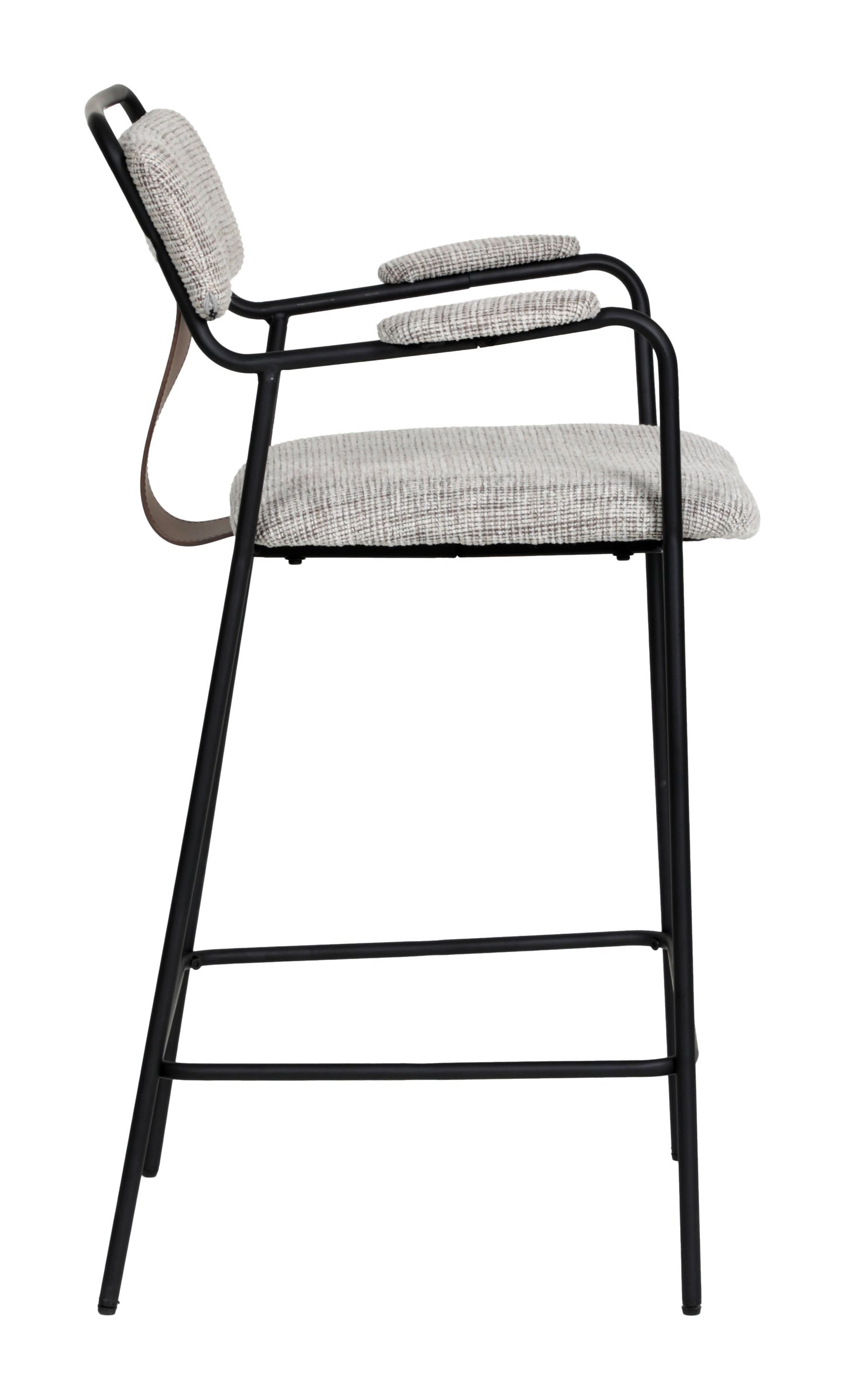 Couva Counter Stool (Set of 2) Gray Tweed - 2
