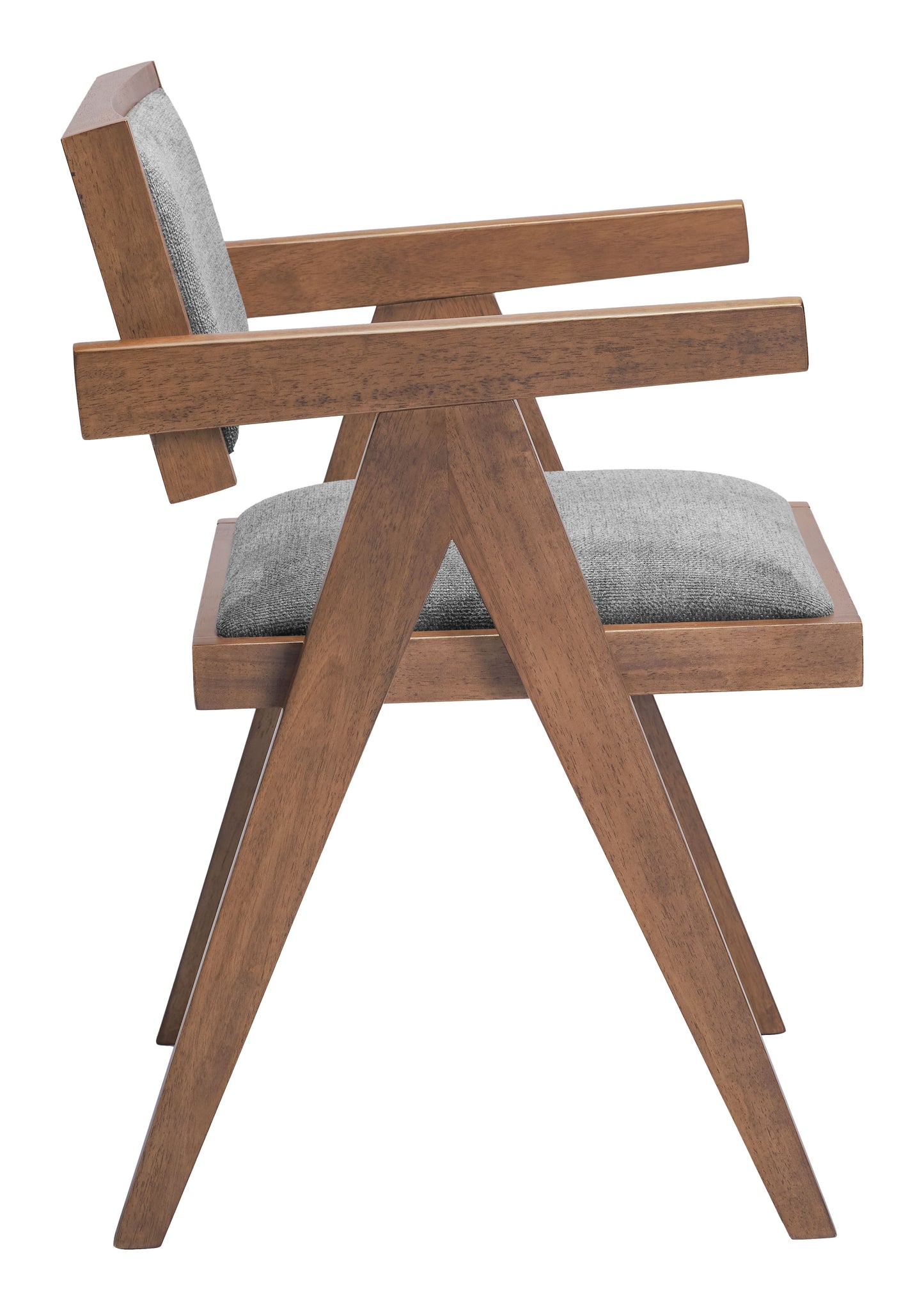 Delhi Dining Chair (Set of 2) Gray & Walnut - 2