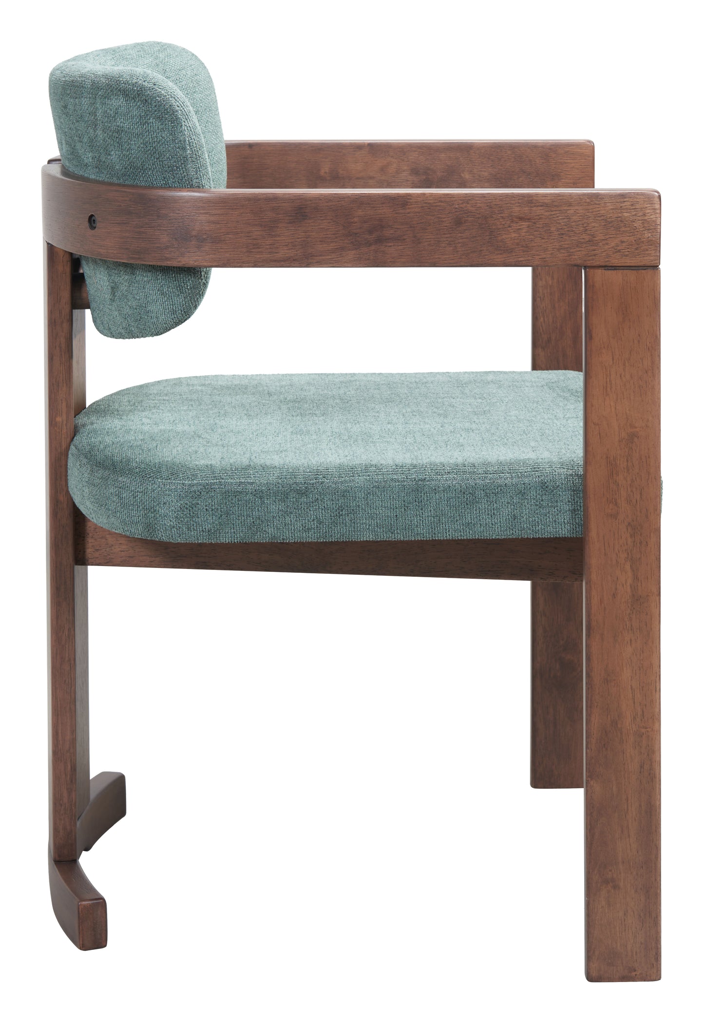 Poly Dining Chair Moss Gray & Walnut - 2