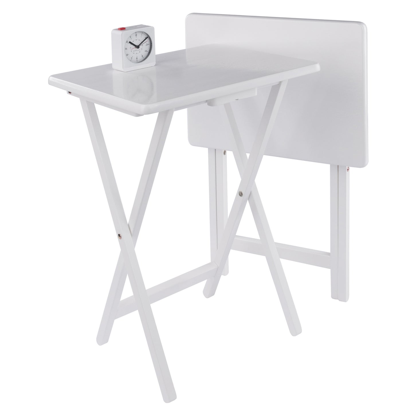 Alex 2-Pc Snack Tables, White