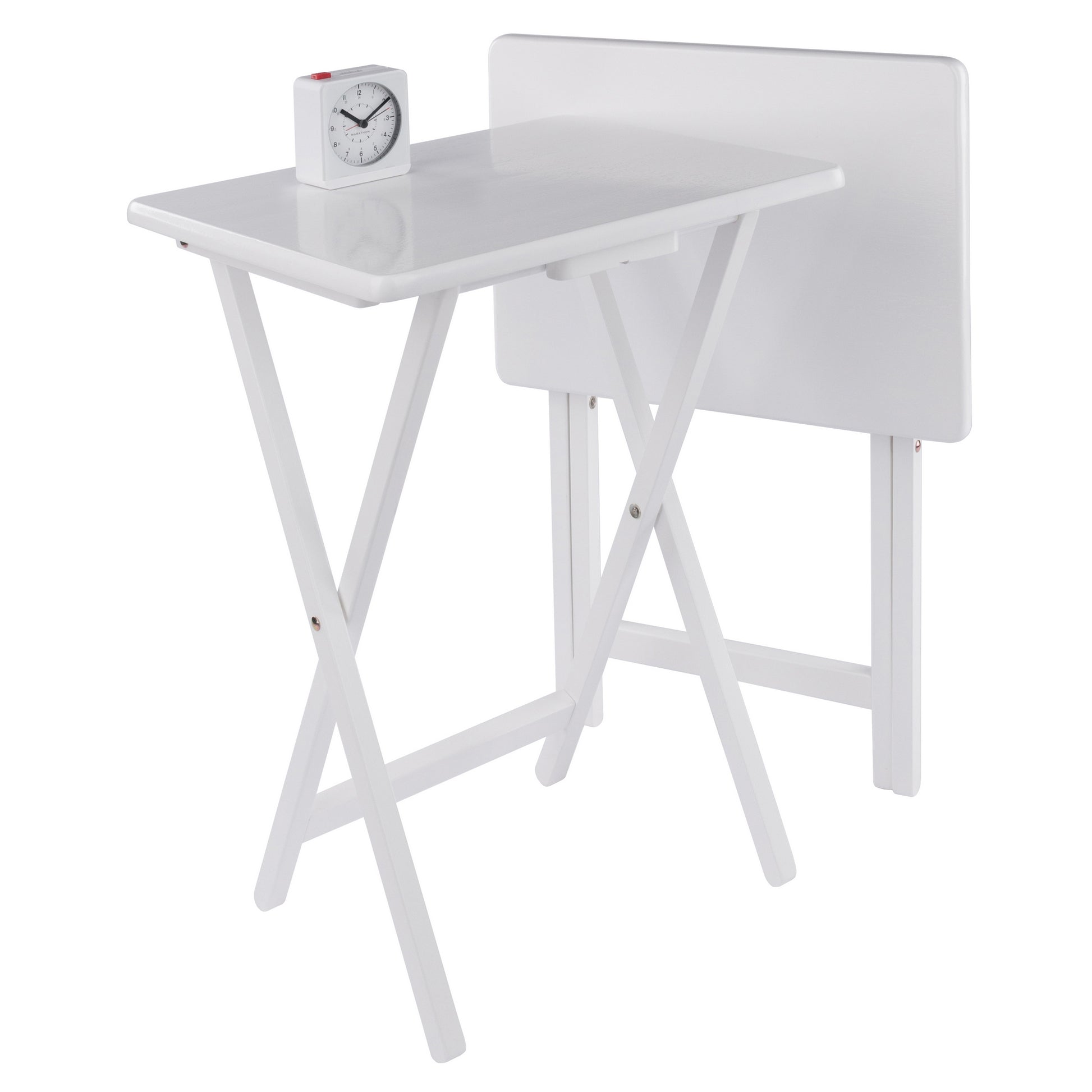 Alex 2-Pc Snack Tables, White