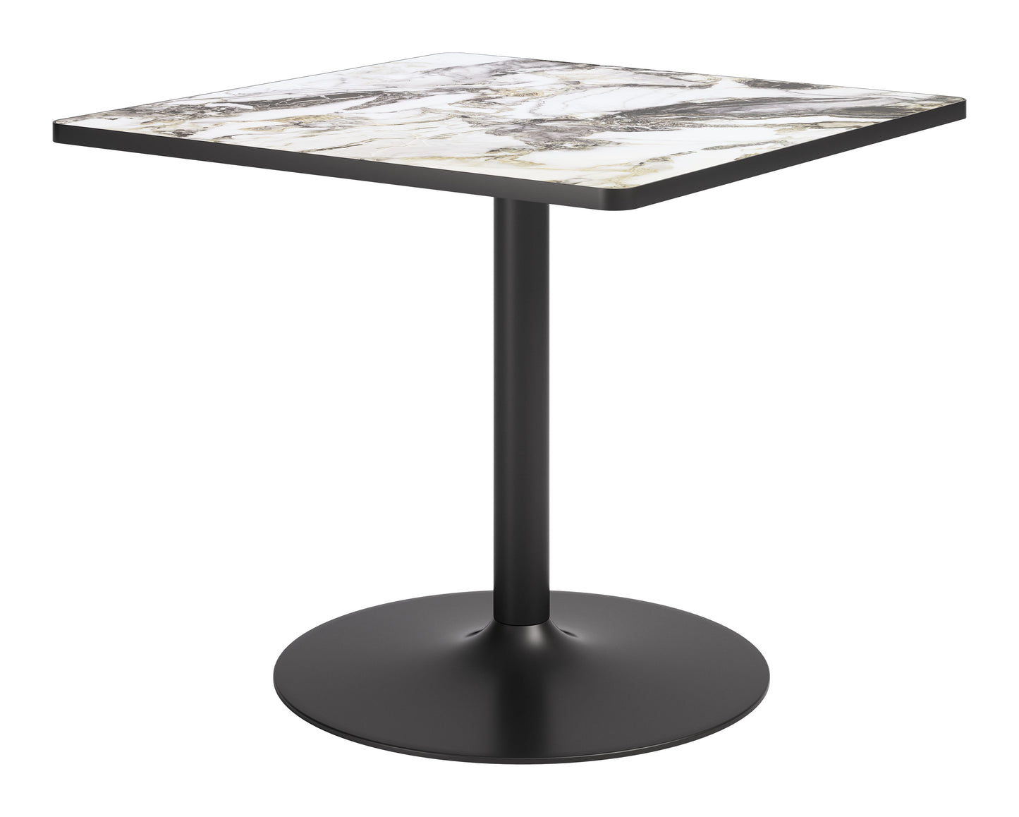 Caliza Dining Table Gray & Black