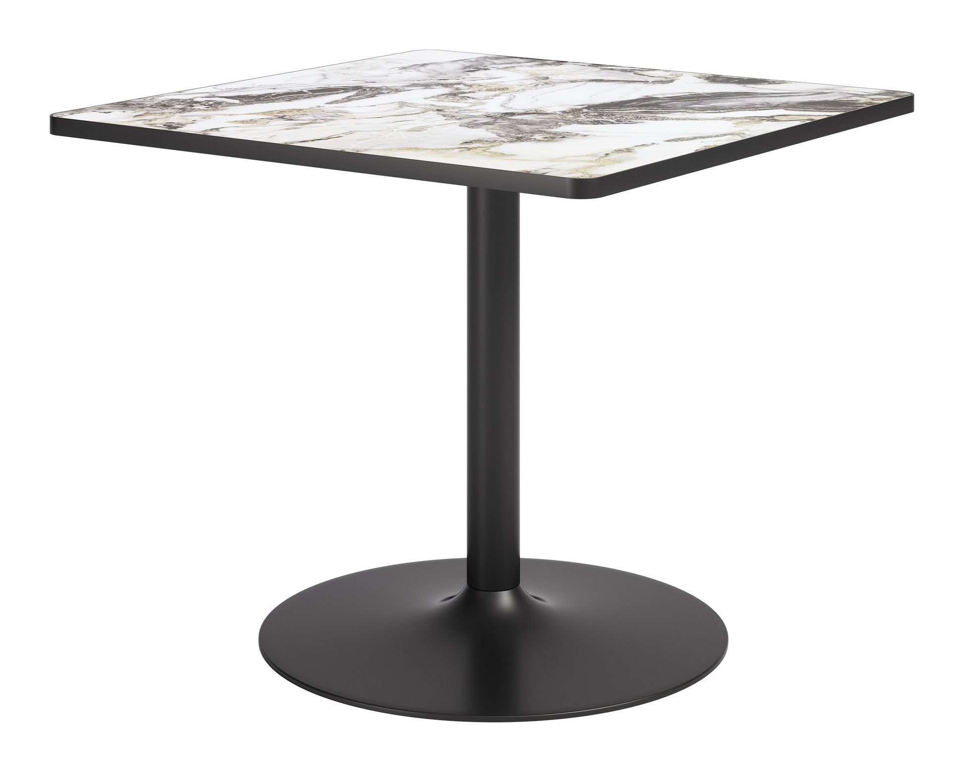 Caliza Dining Table Gray & Black