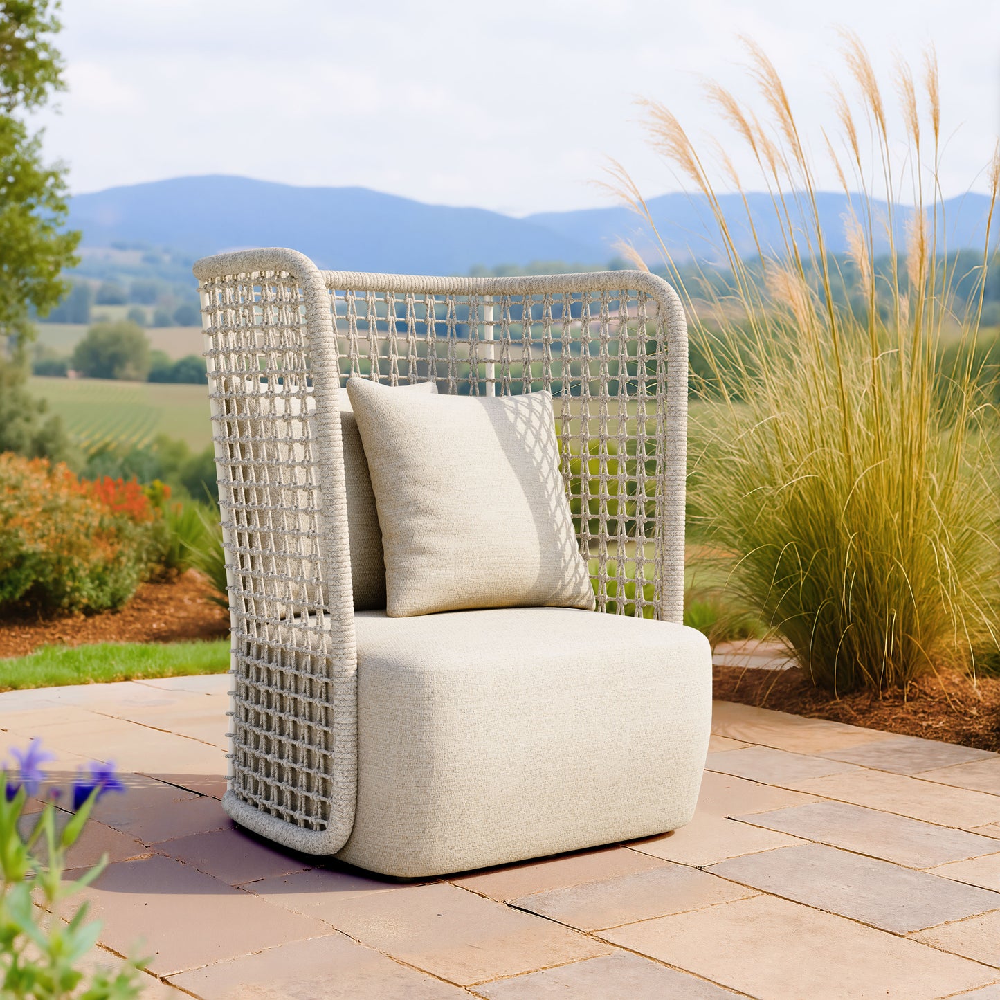 Hudu Accent Chair Beige - 8