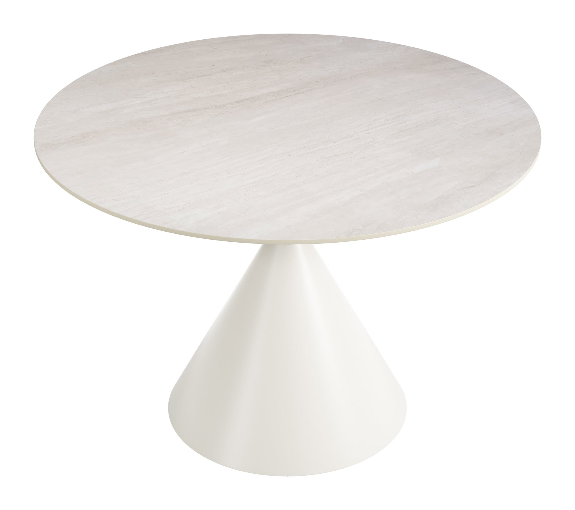 Plinn Dining Table Light Beige & White - 4