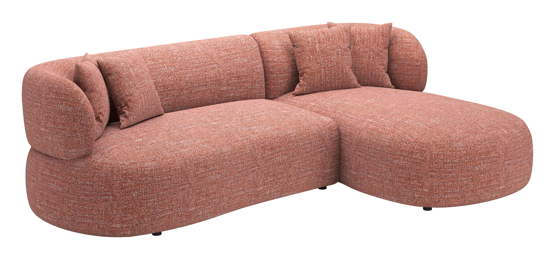 Venezia Chaise Sectional Brown - 6