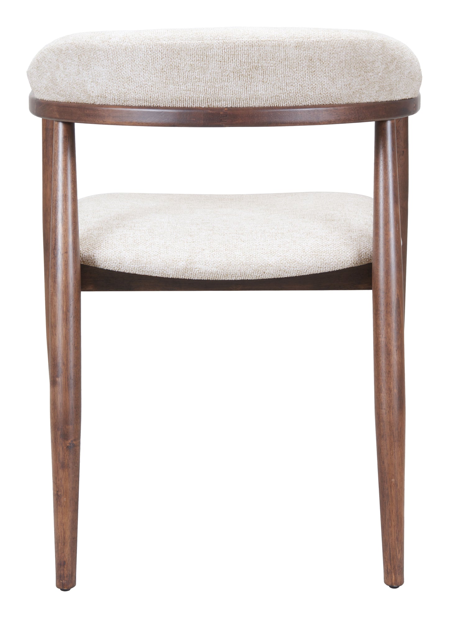 Goka Dining Chair Beige & Walnut - 4