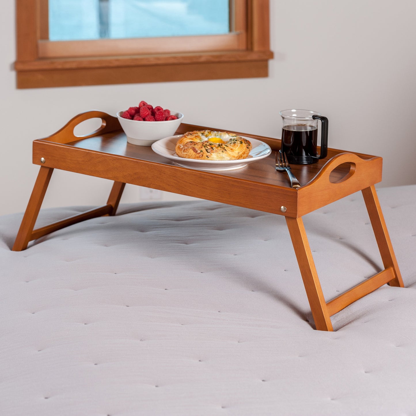 Alani Breakfast Tray, Teak