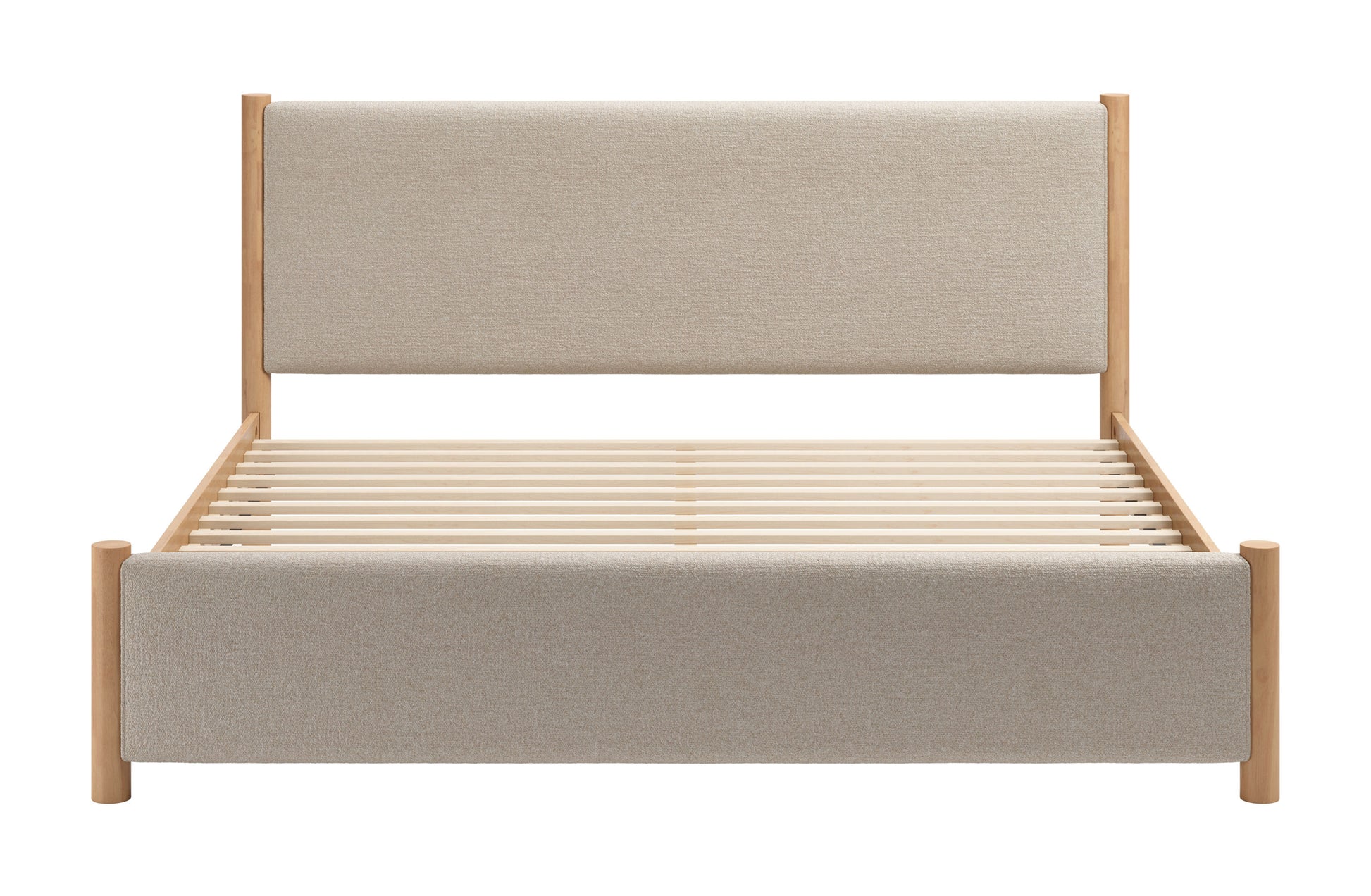 Hadi King Bed Beige & Natural - 3