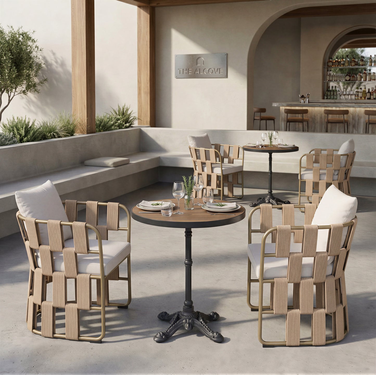 Gazebo Dining Table Walnut - 8