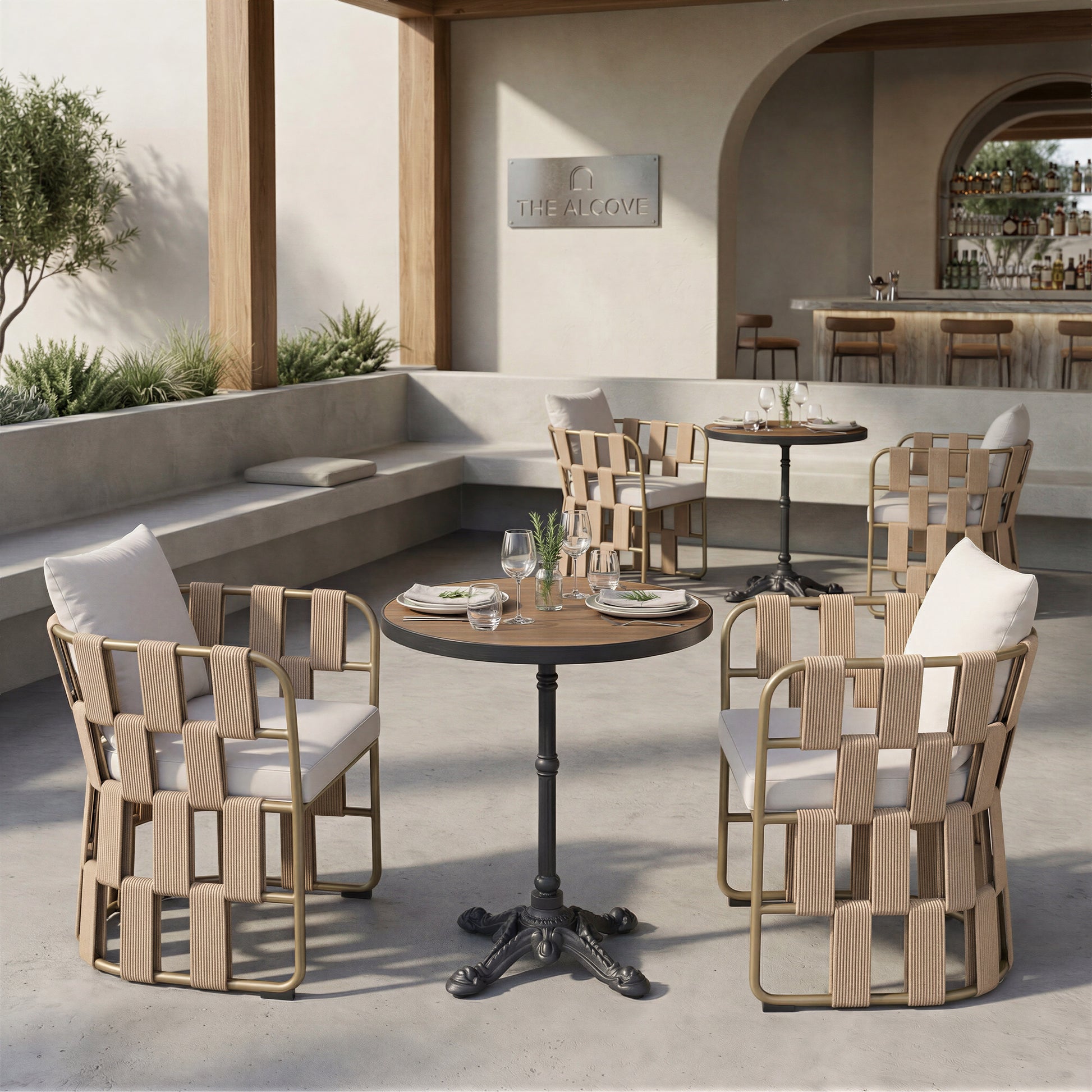 Gazebo Dining Table Walnut - 8