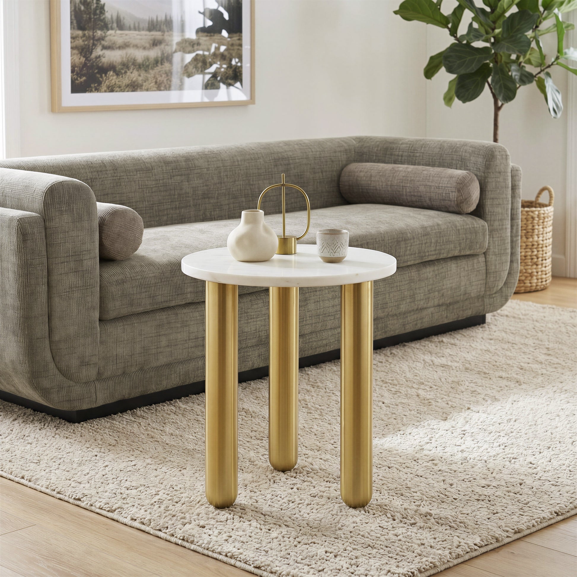 Sereneu Sofa Green Tweed - 11