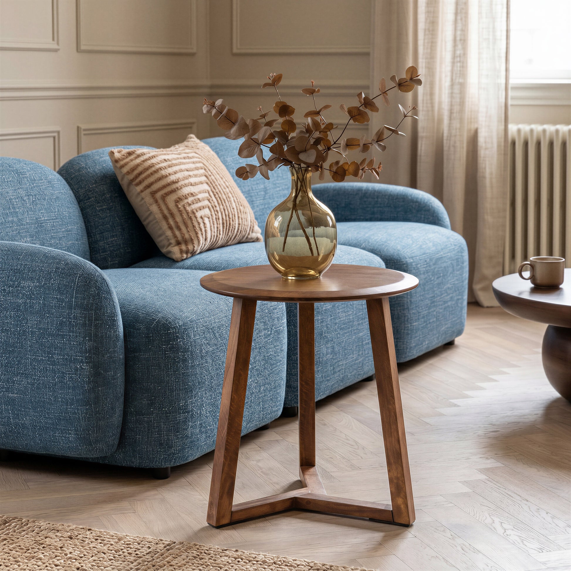 Macaria Side Table Walnut - 6