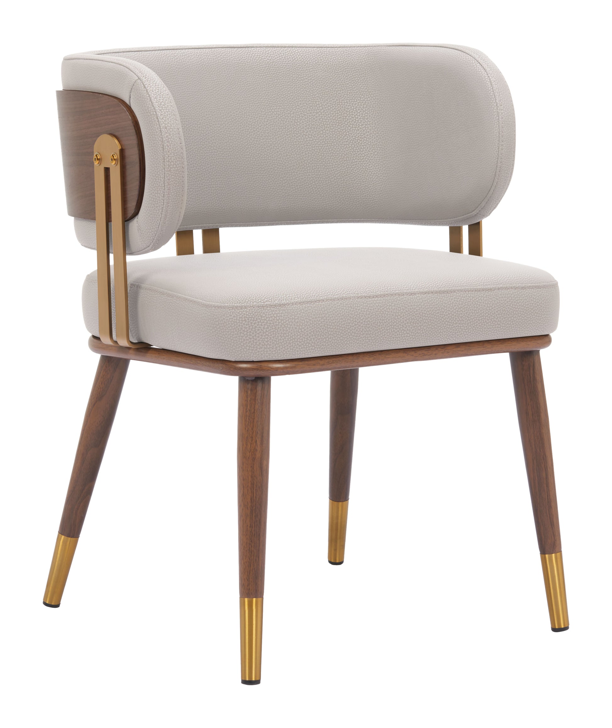 Brew Dining Chair Beige & Walnut - 6