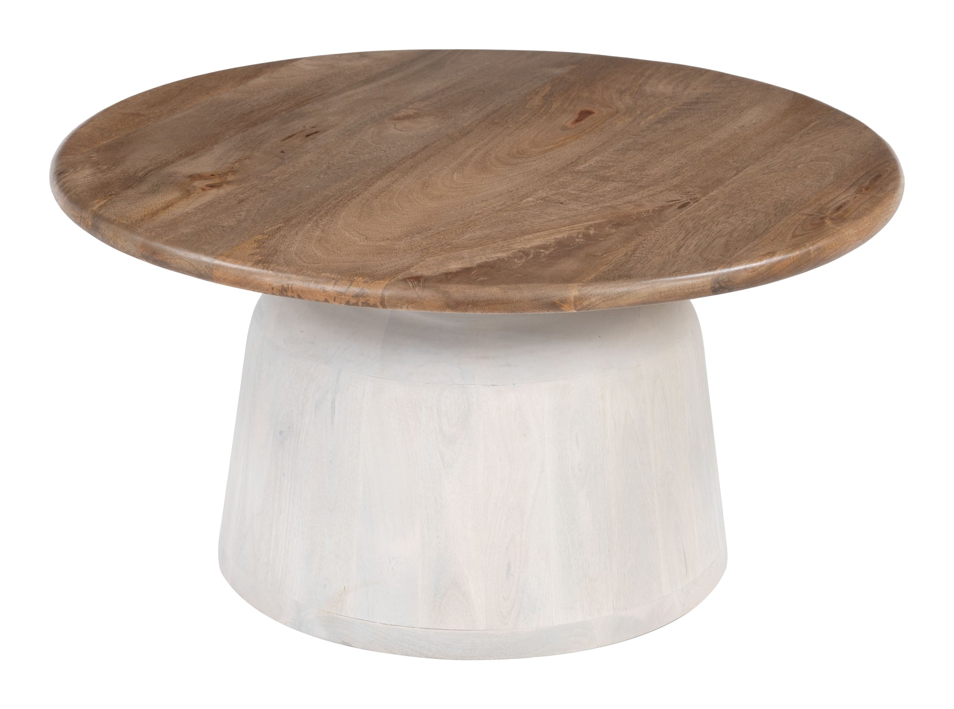 Goblet Coffee Table Brown & White - 2