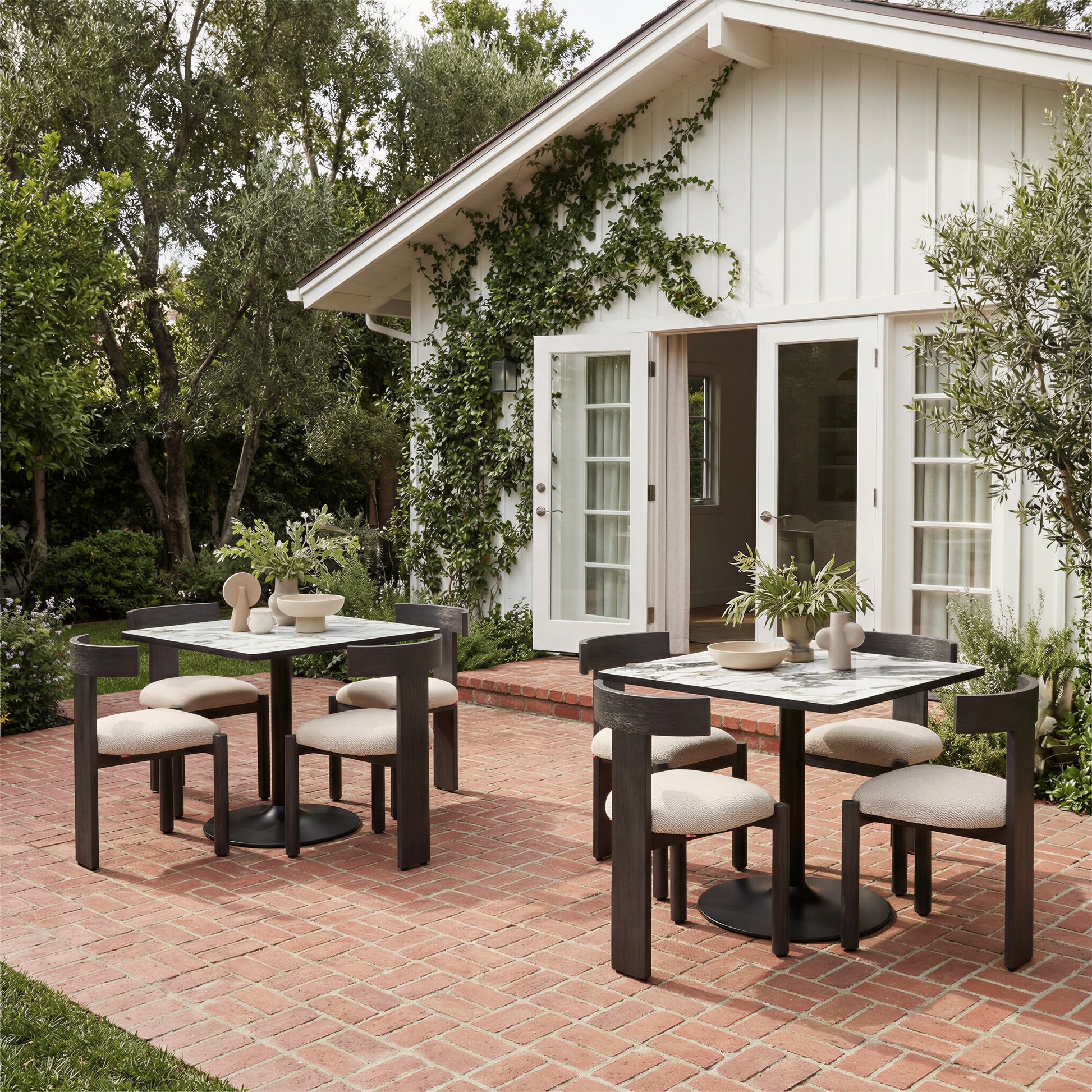 Caliza Dining Table Gray & Black - 8