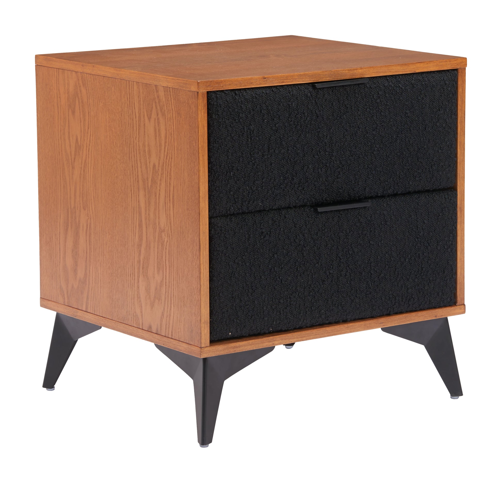 Zarif Nightstand Black & Walnut - 6