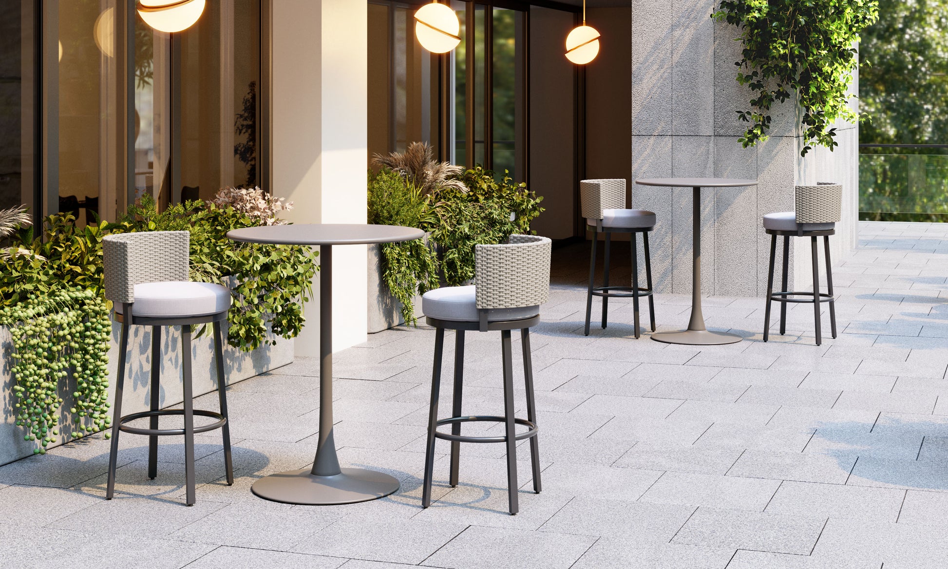 Midnight Wave Barstool White - 10