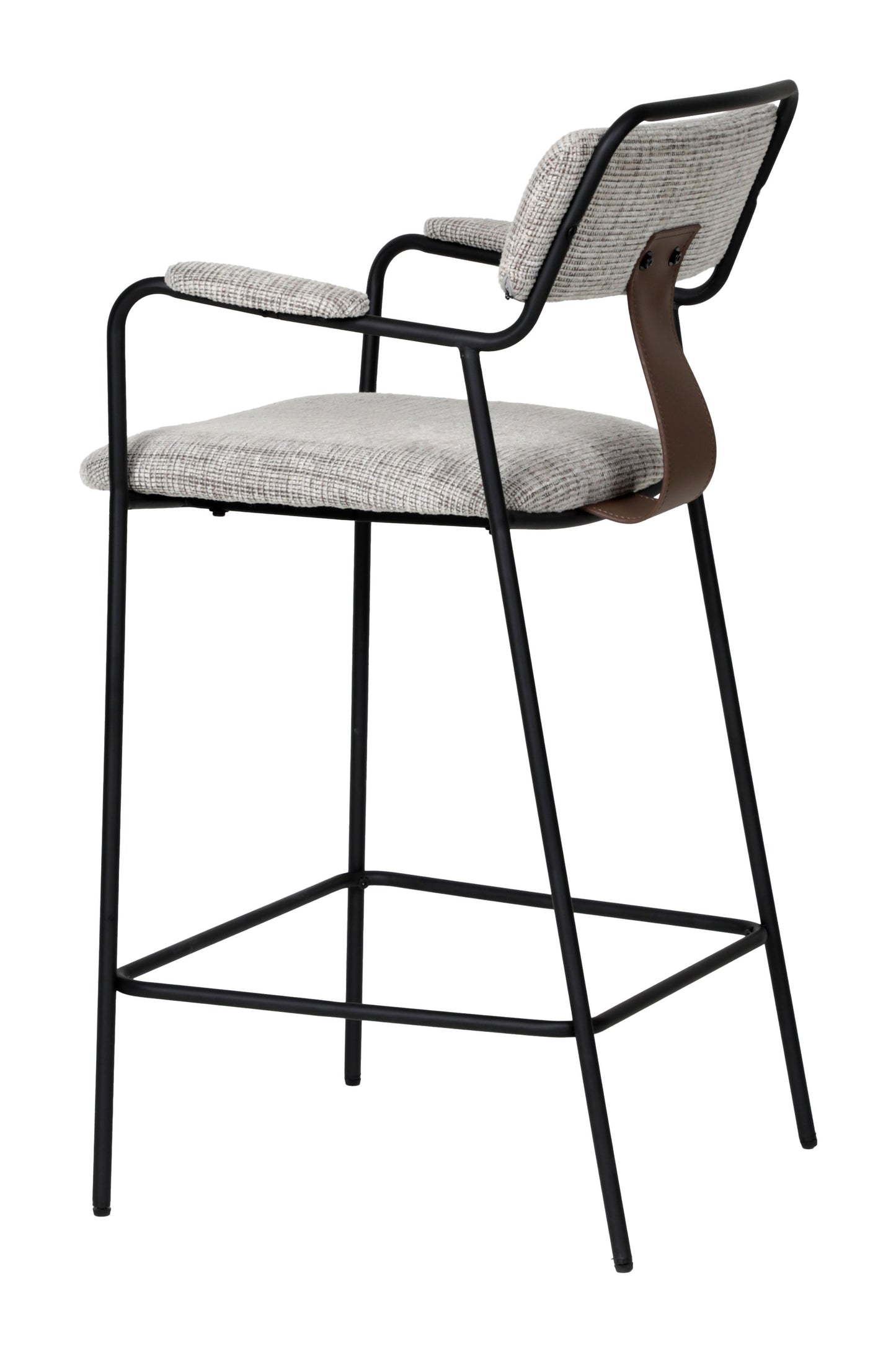 Couva Counter Stool (Set of 2) Gray Tweed - 5