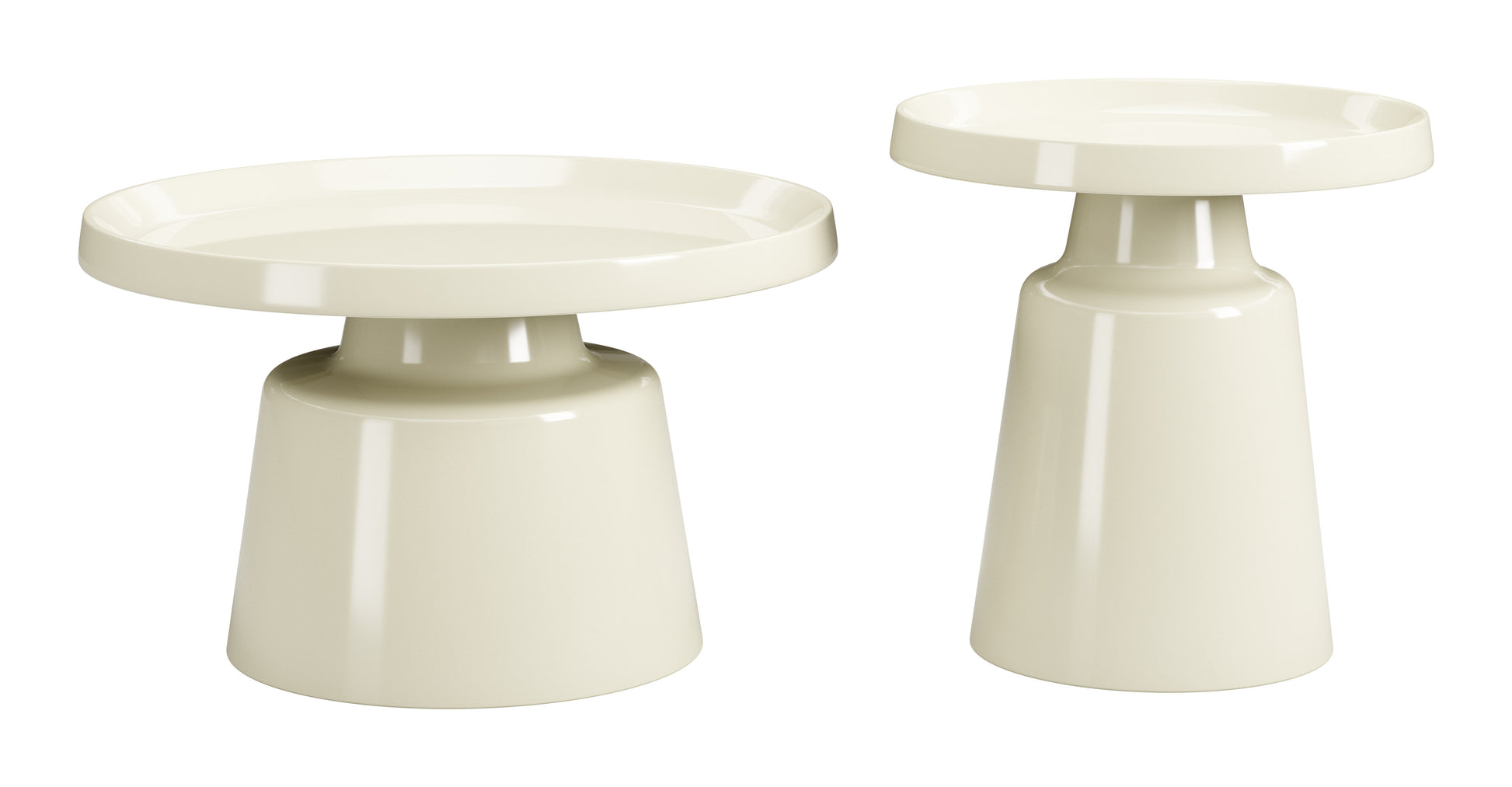 Beurre Coffee Table Set (2-Piece) Ivory - 2