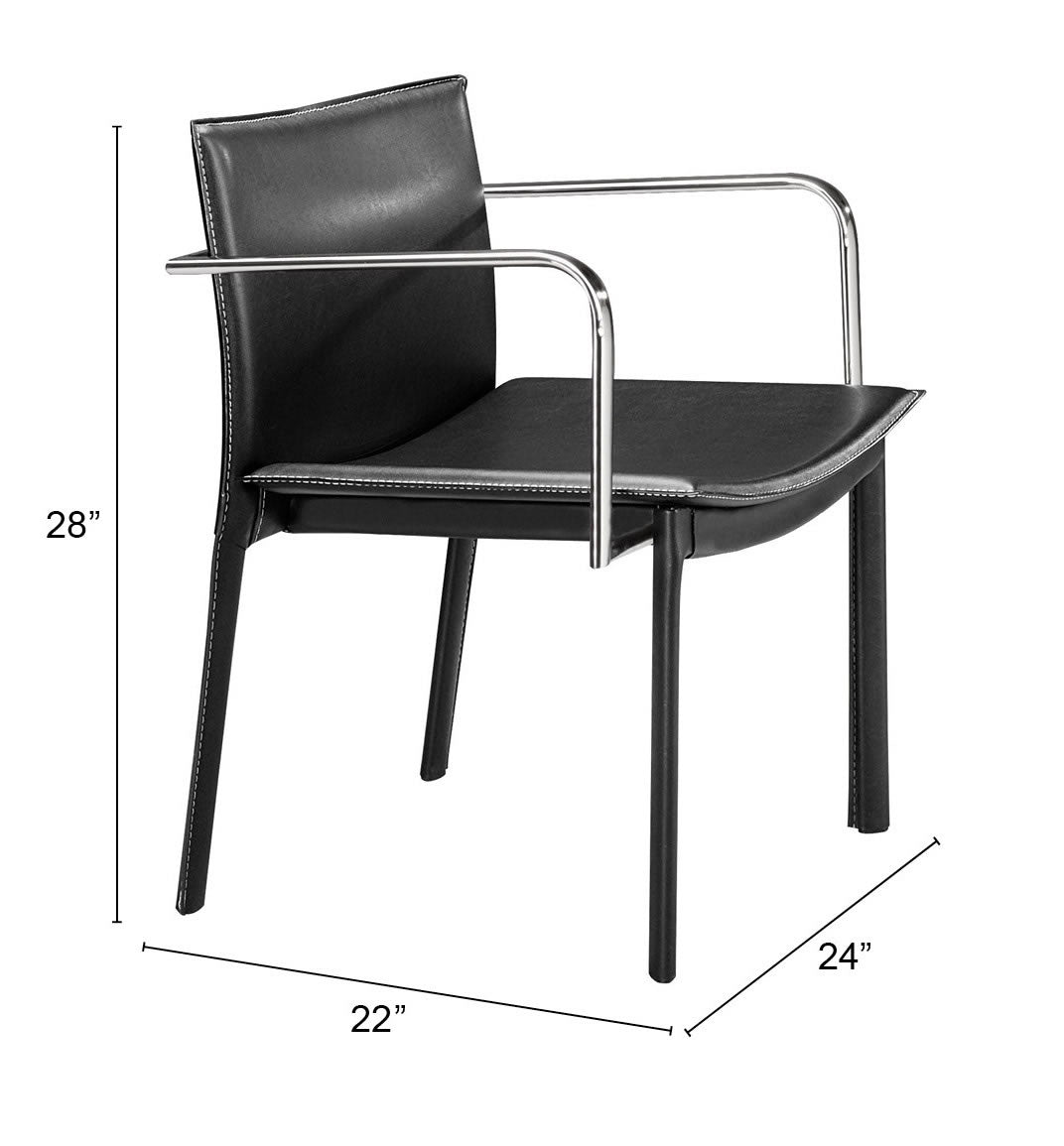 Gekko Conference Chair (Set of 2) Black