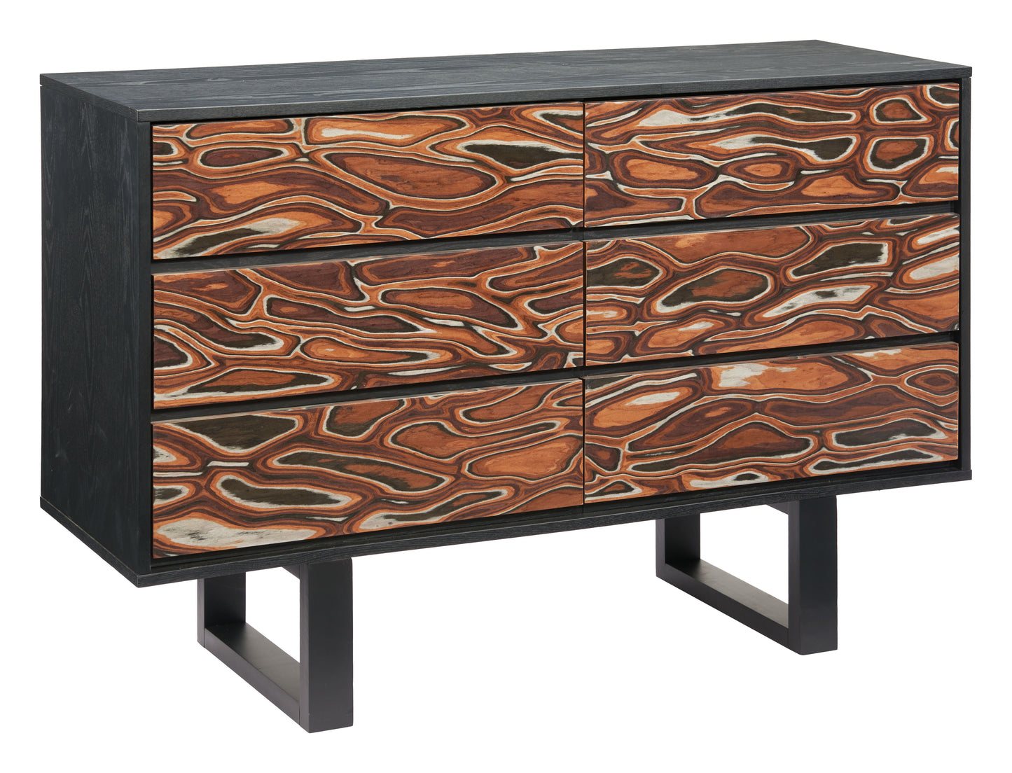 Aremi Dresser Brown & Black