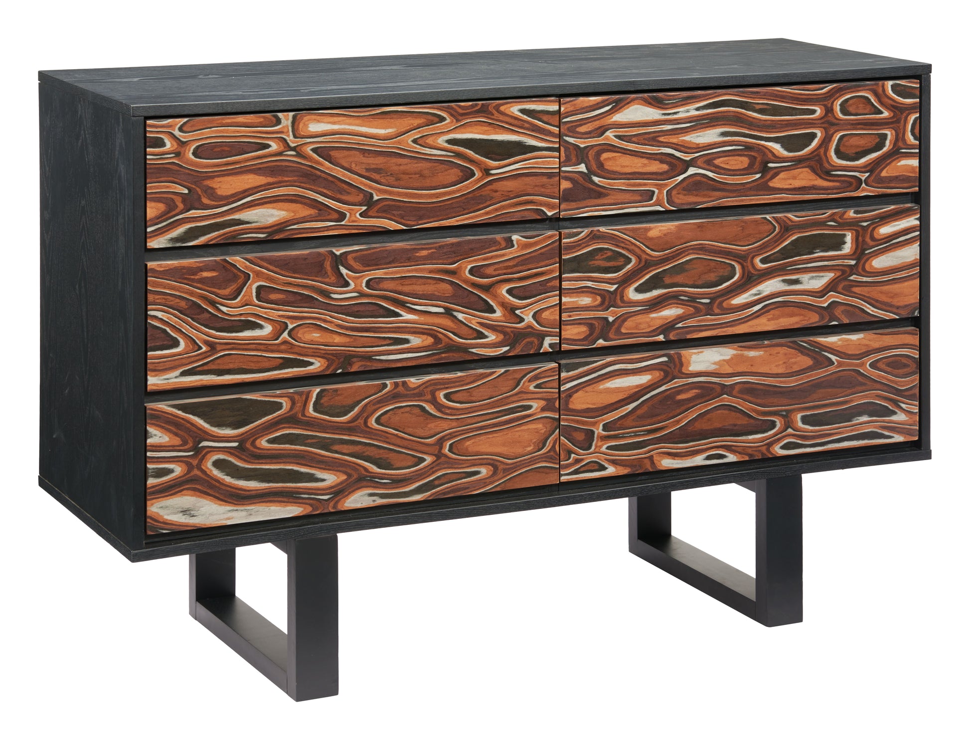 Aremi Dresser Brown & Black