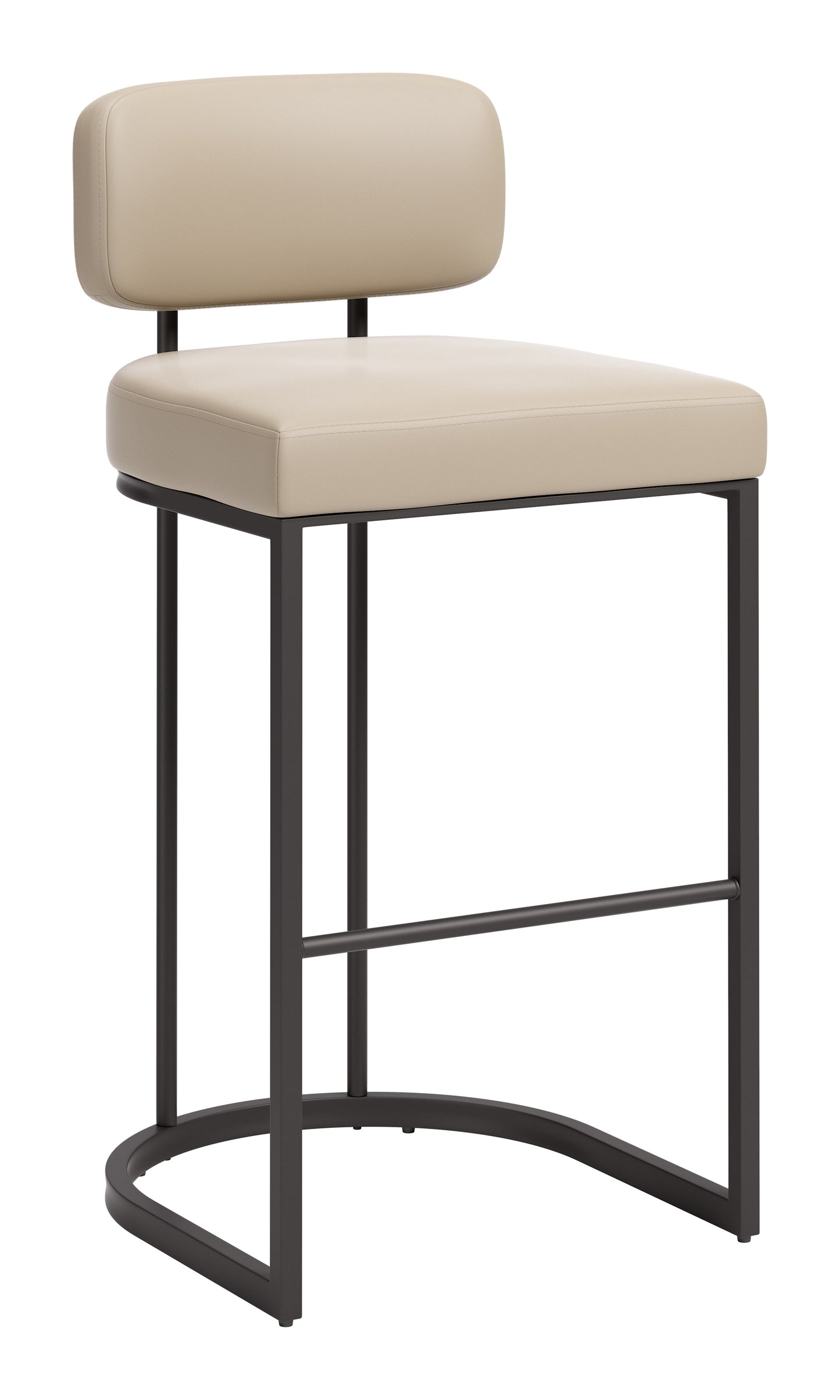 Velar Barstool (Set of 2) Beige & Gray - 6
