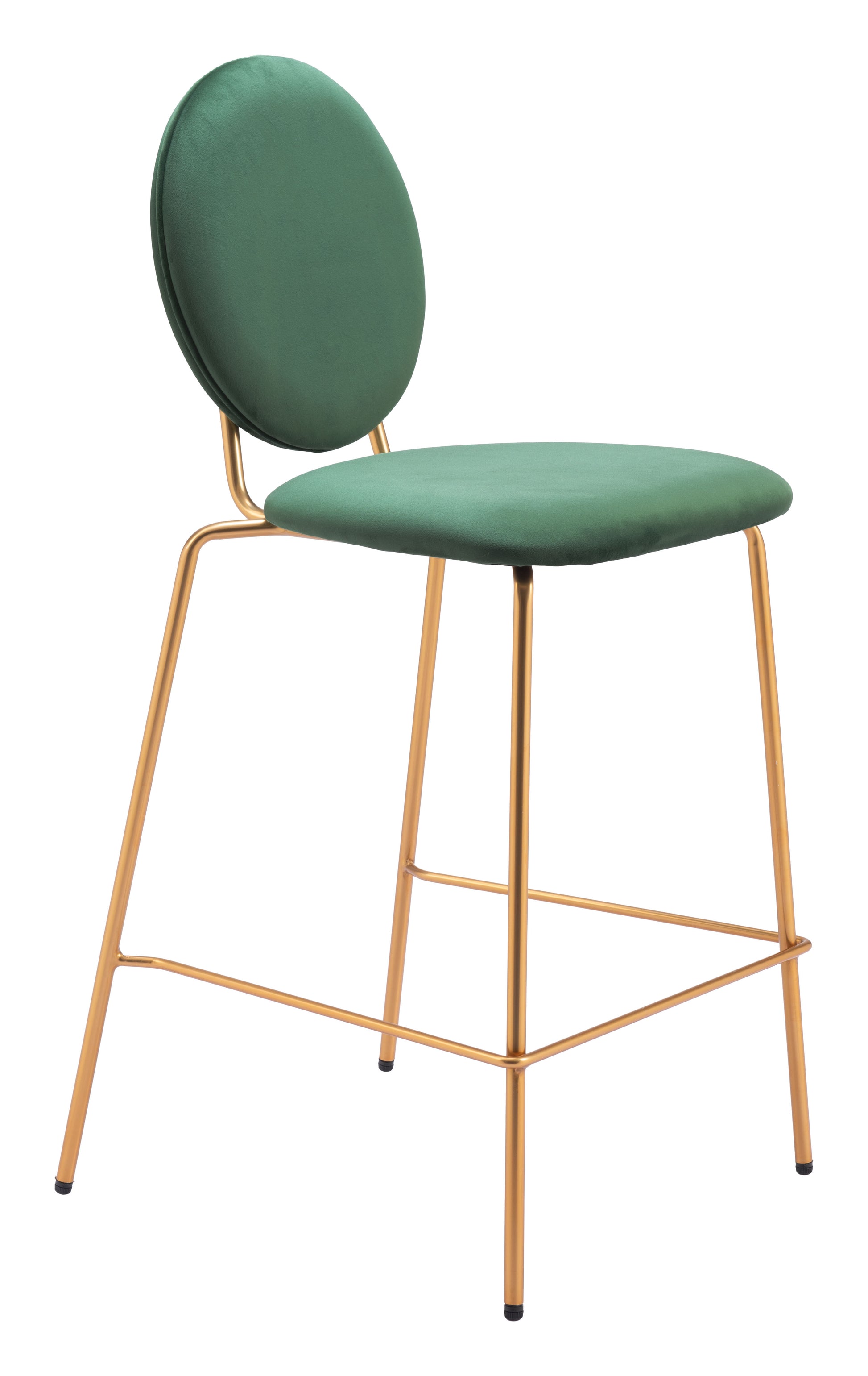 Odessa Counter Stool (Set of 2) Green & Gold - 6