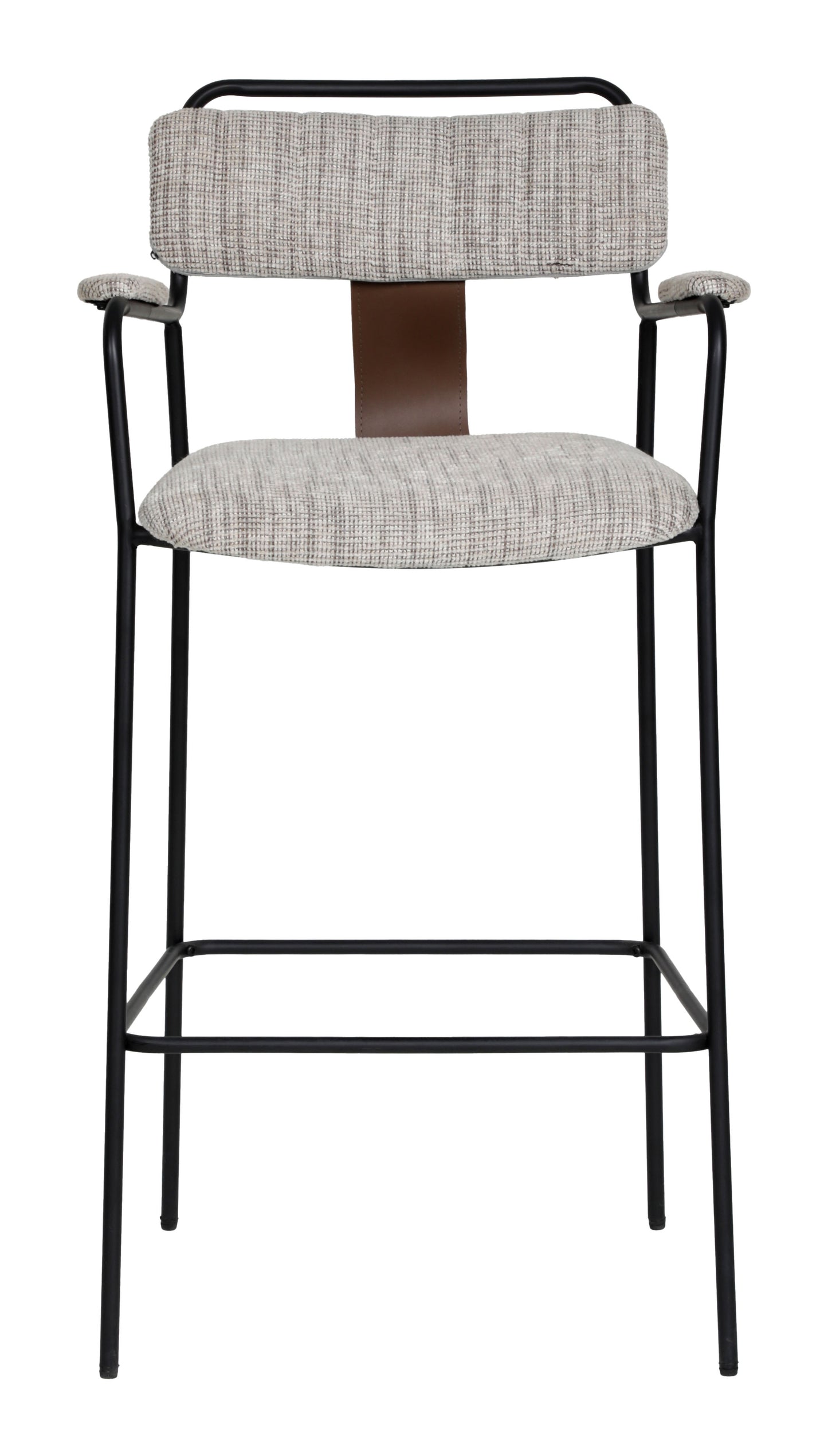 Couva Barstool (Set of 2) Gray Tweed - 3