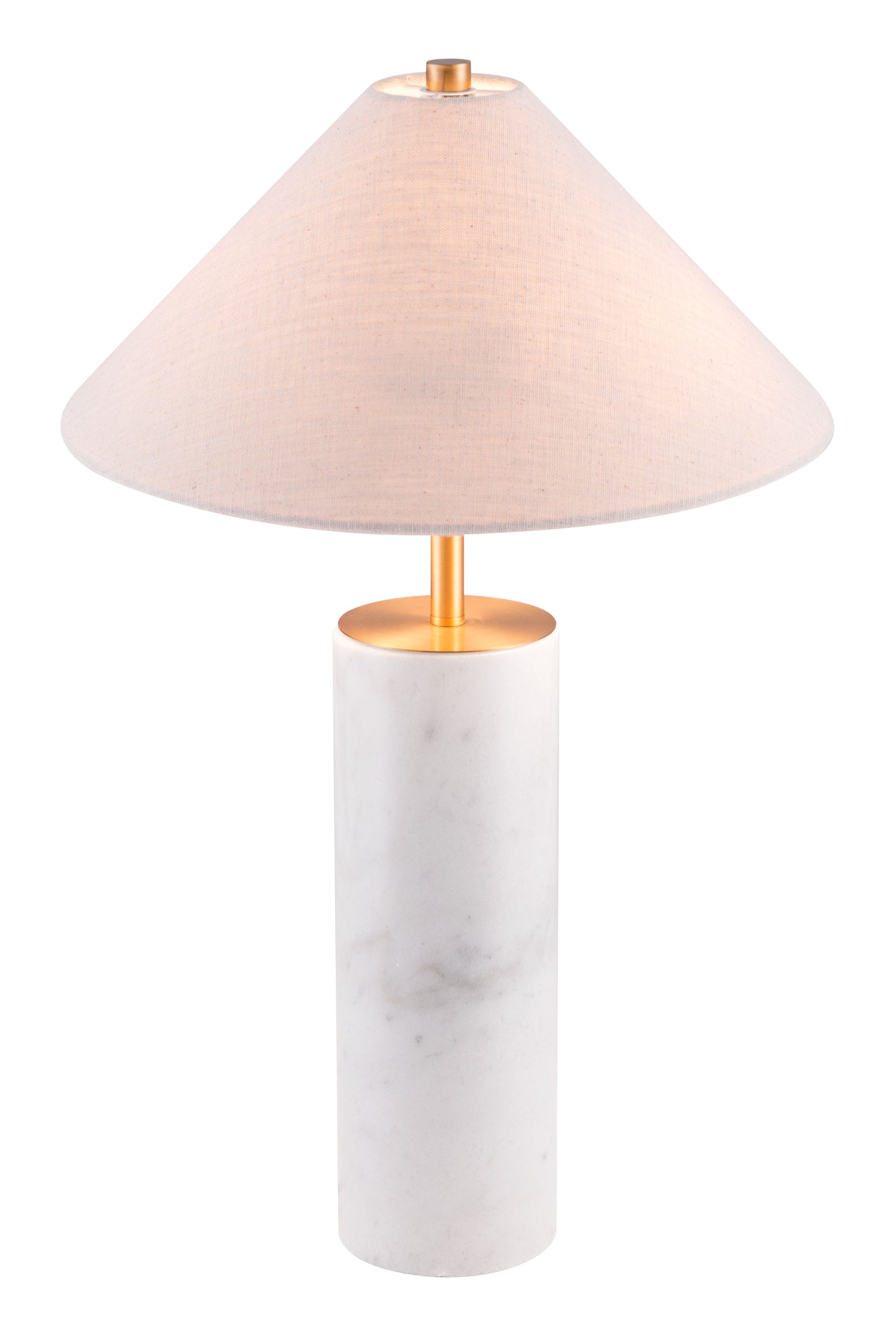 Ciara Table Lamp Beige & White