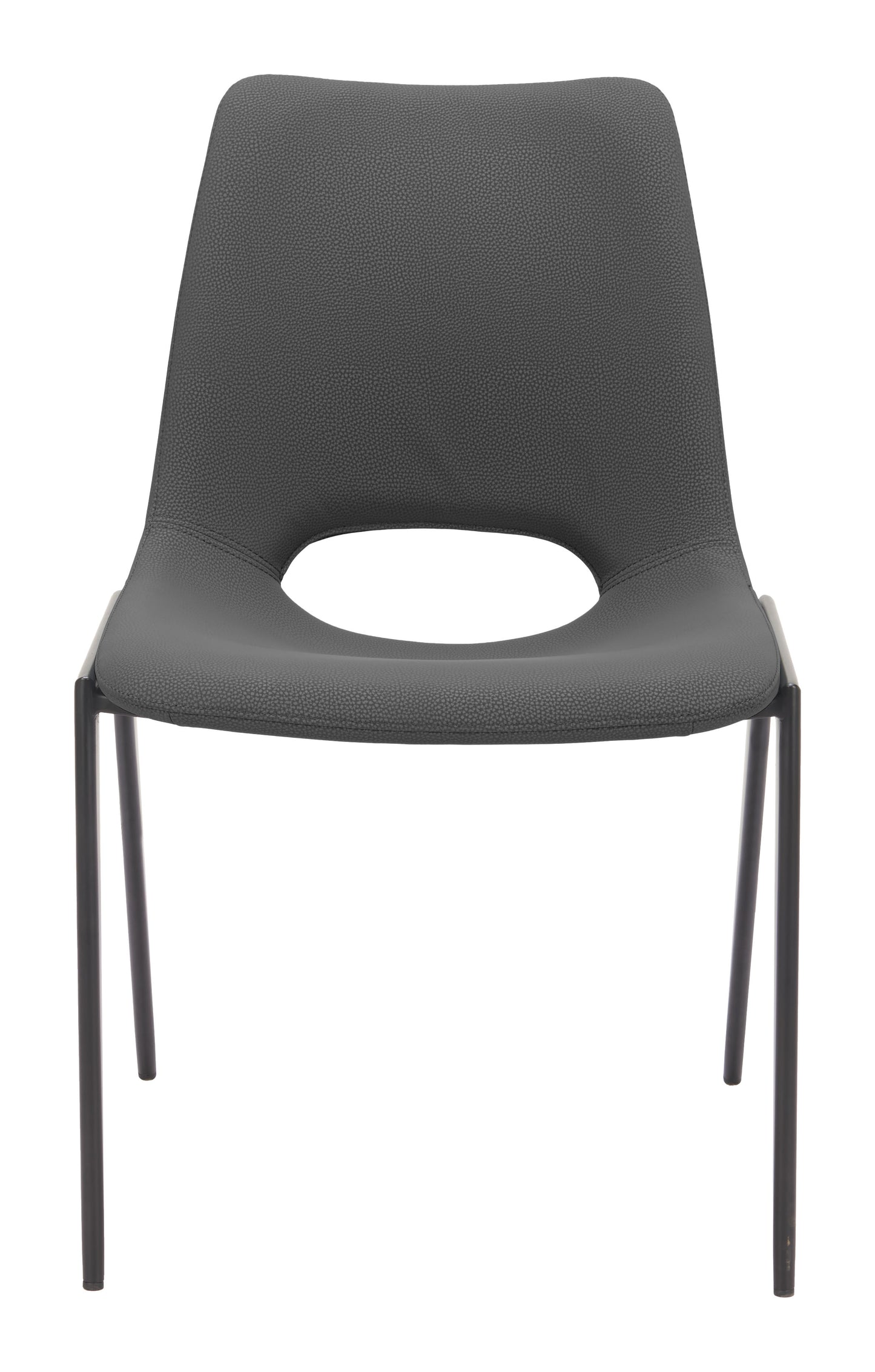 Desi Armless Dining Chair (Set of 2) Black - 3