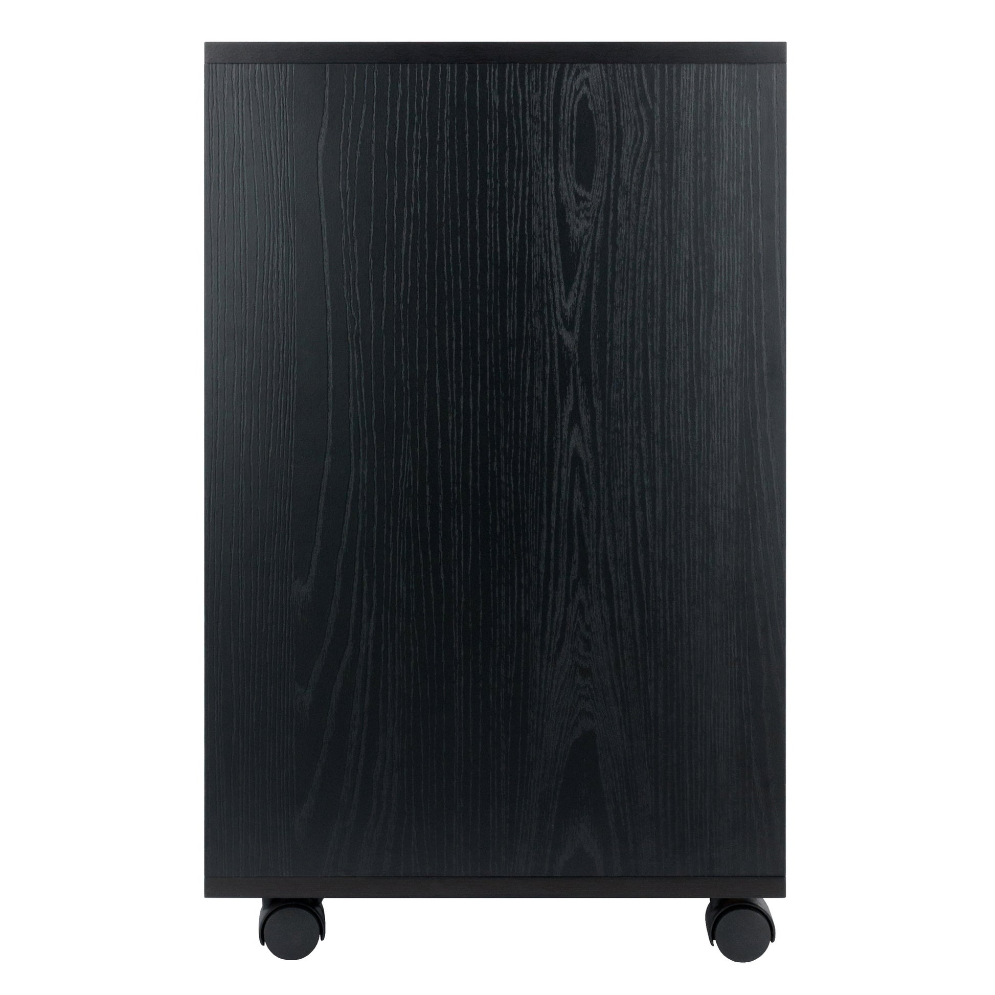 Halifax Bins & Drawers Storage Mobile Cabinet, Black