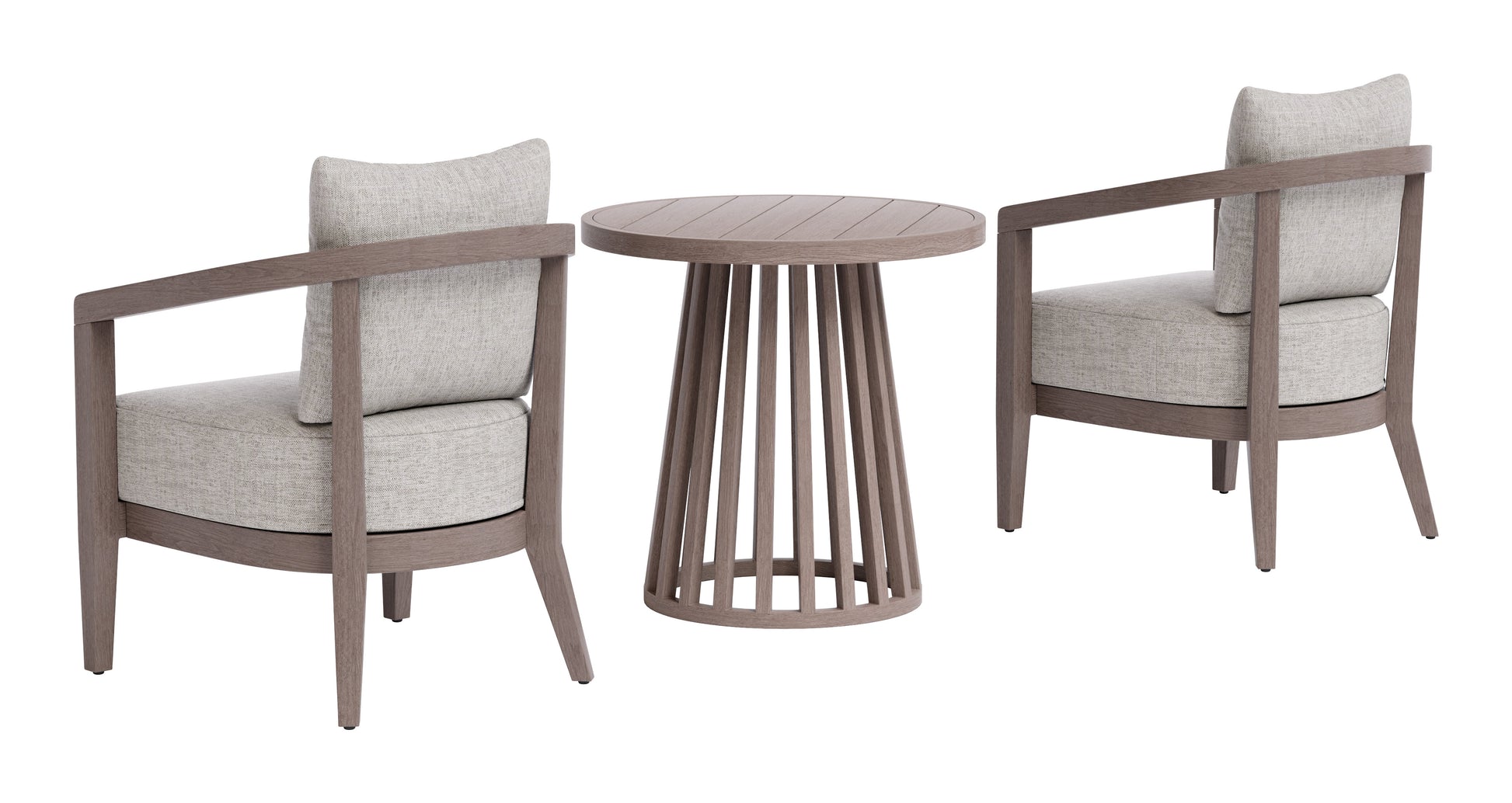Viola Patio Seating Set Brown - 5