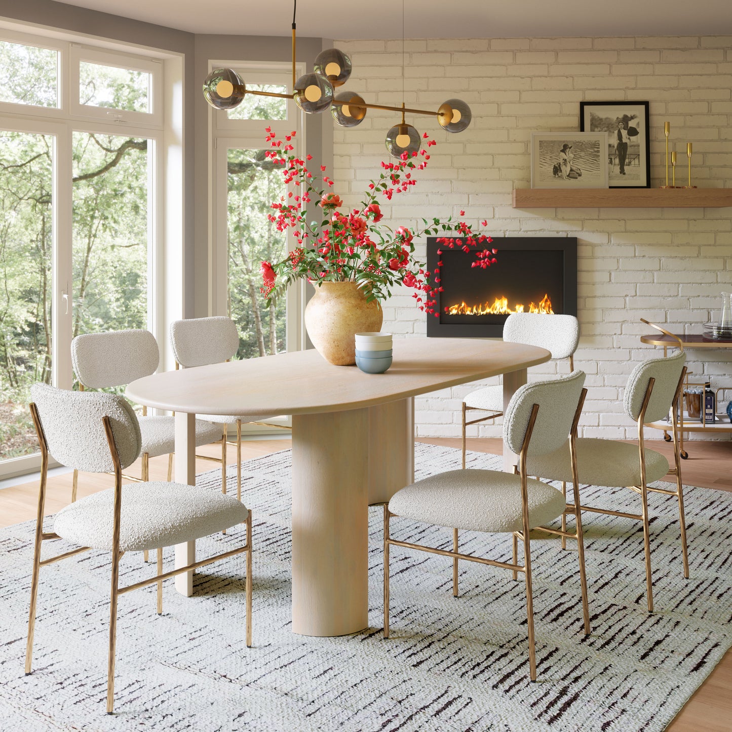 Sydhavnen Dining Chair Cream & Gold - 9