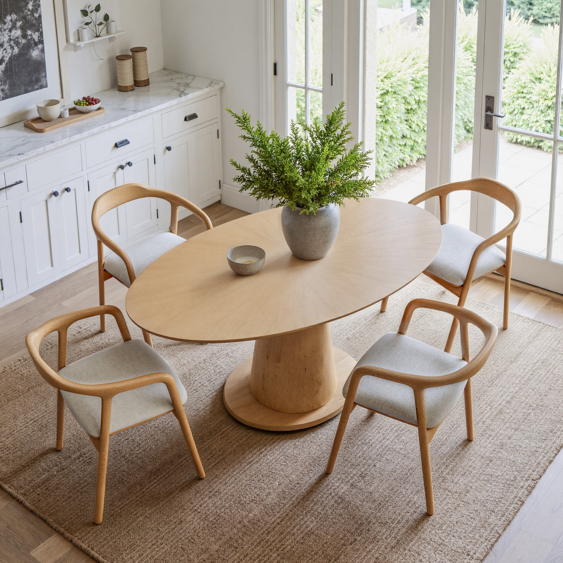 Hosoi Dining Chair Beige - 10