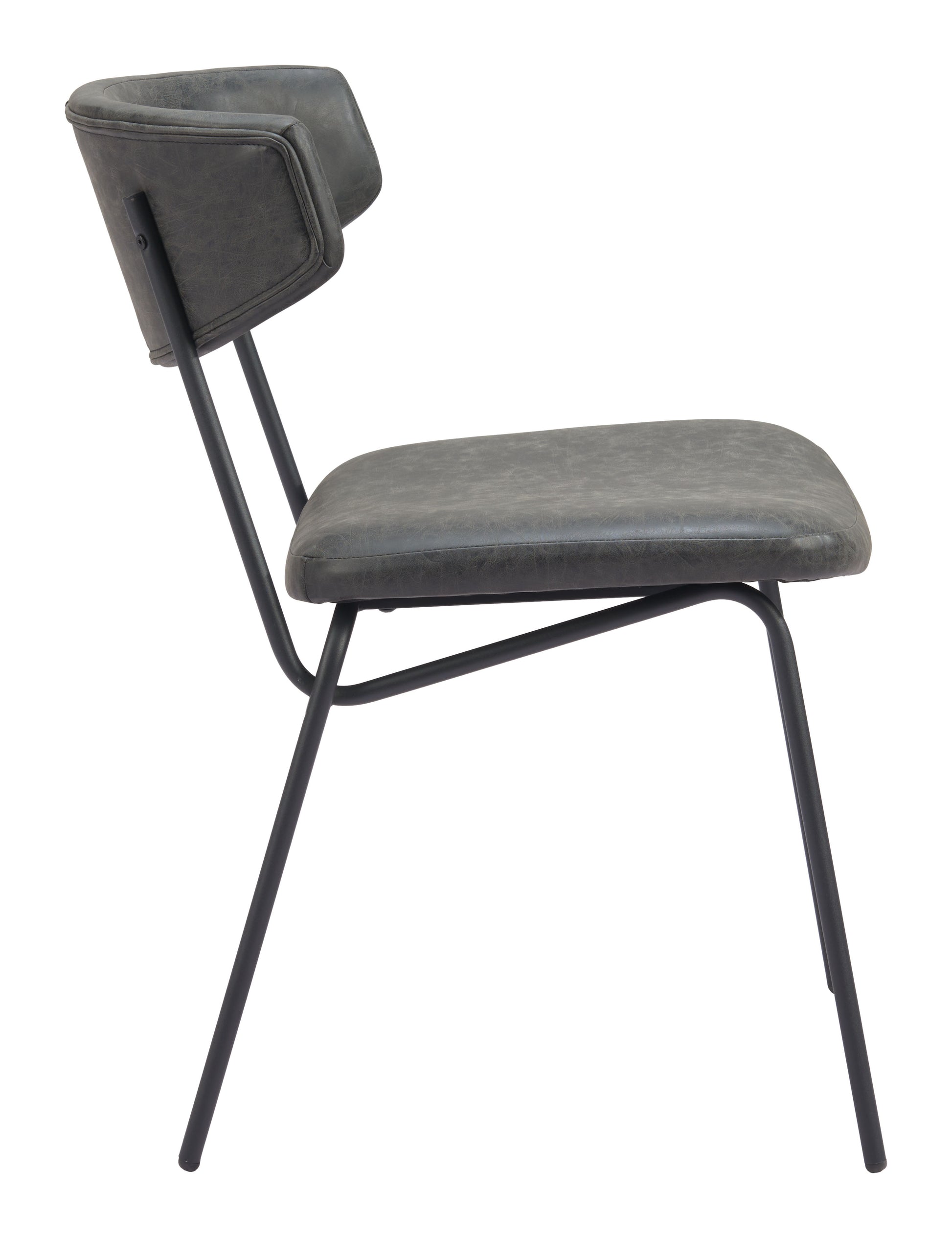 Charon Dining Chair (Set of 2) Vintage Black - 2