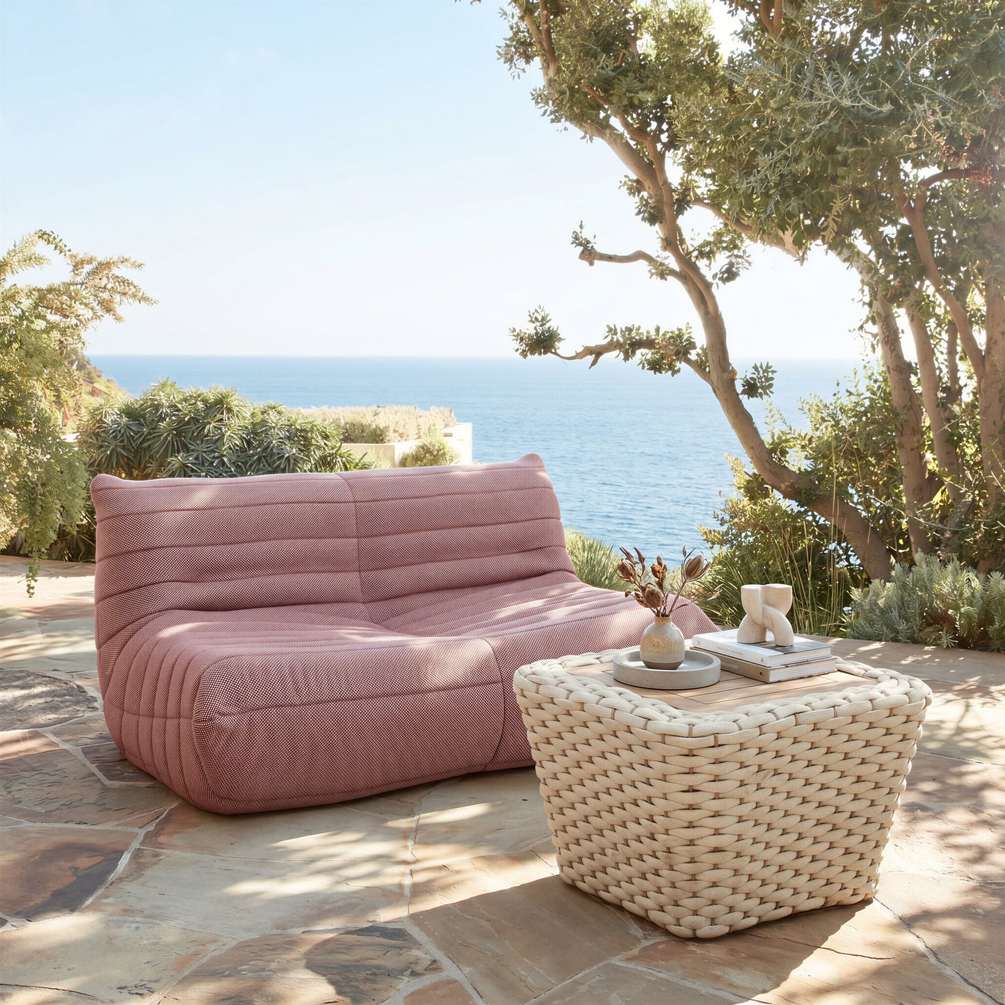 Antul Coffee Table White & Natural - 8