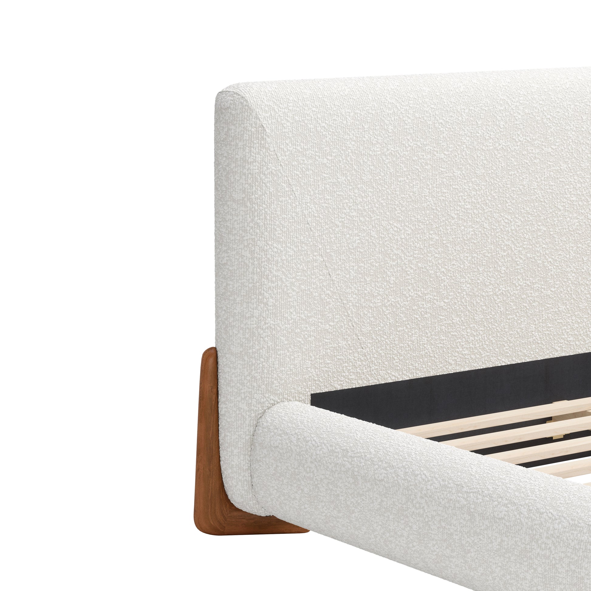 Baris Queen Bed Ivory - 4