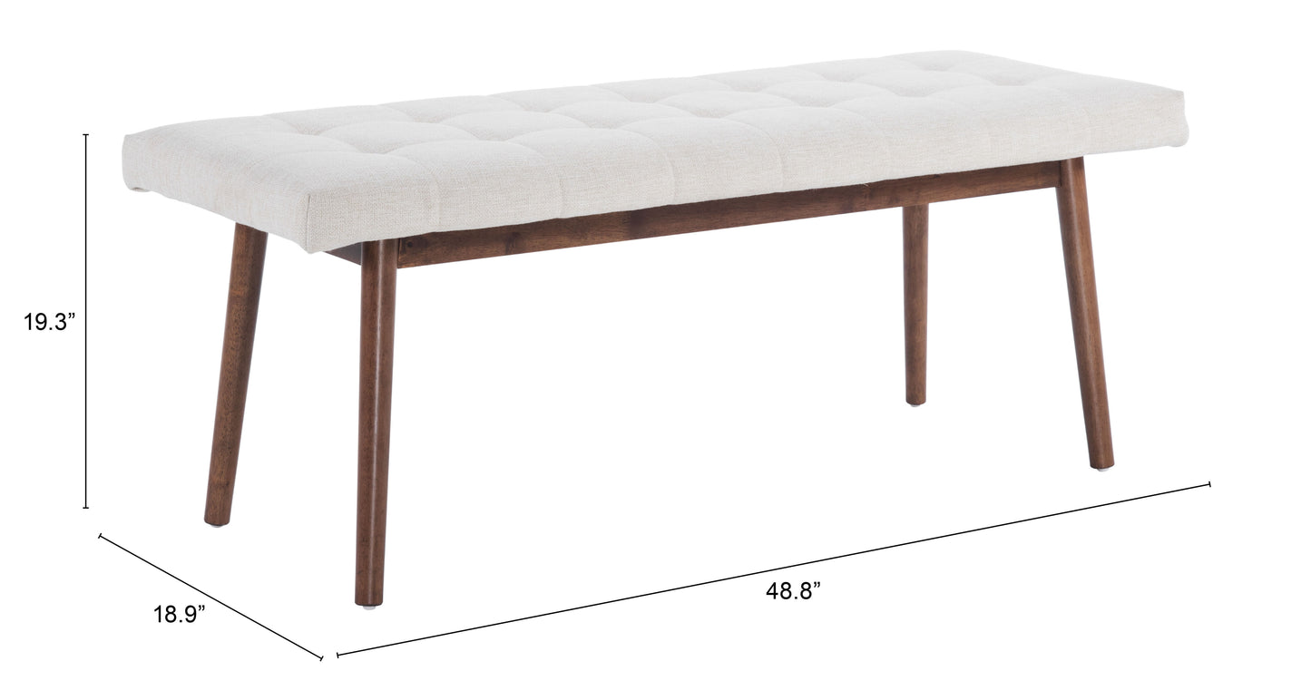 Casper Bench Beige & Natural