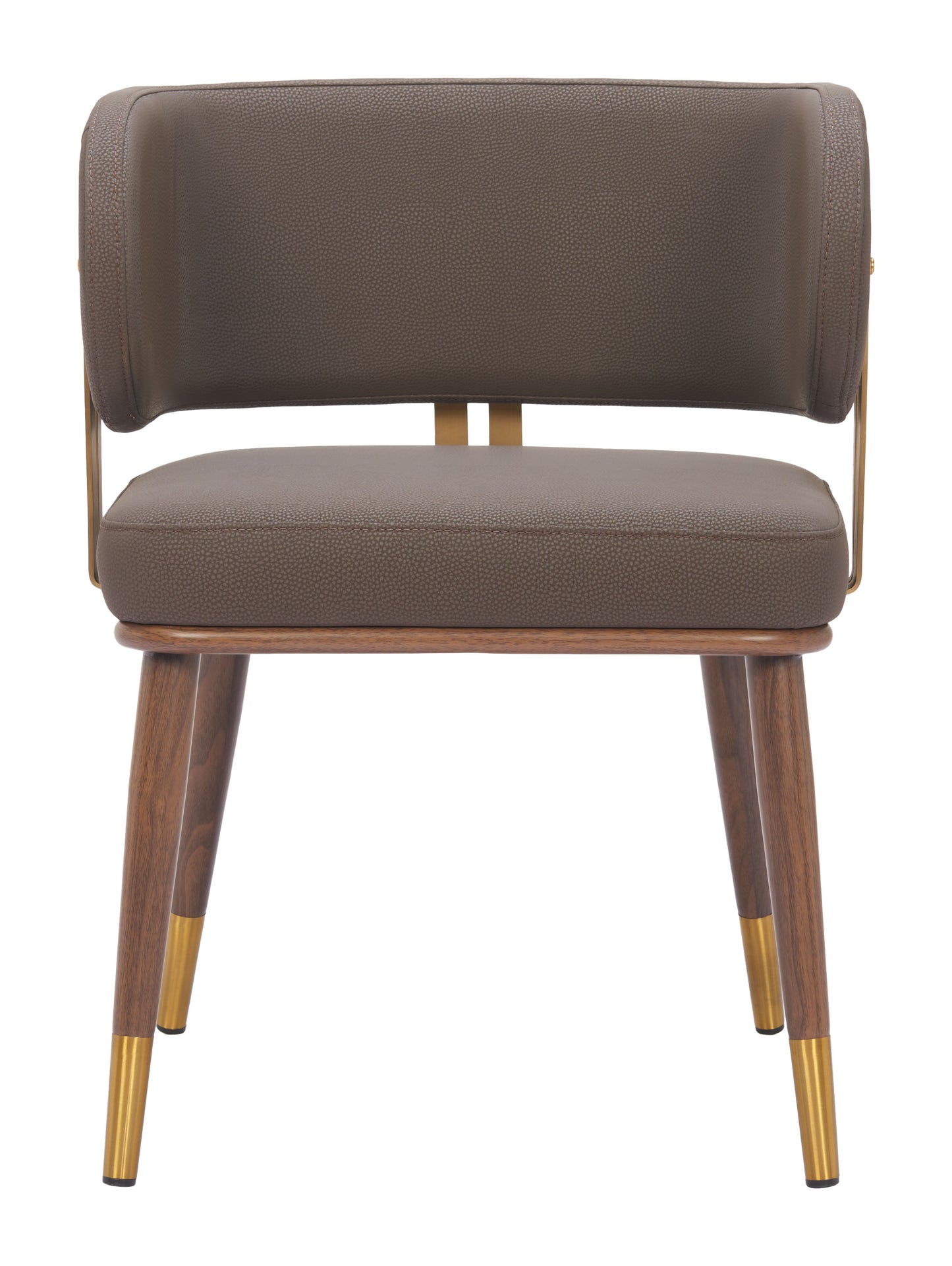 Brew Dining Chair Brown & Walnut - 3