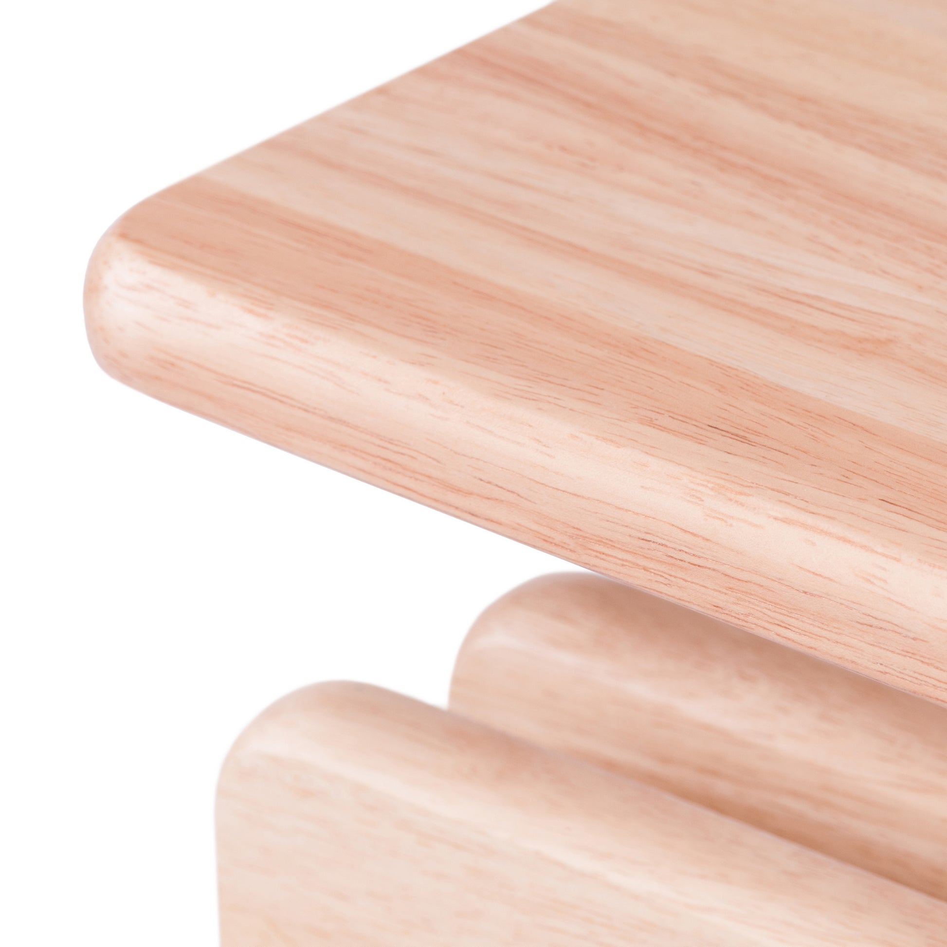 Riley 5-Pc Set Snack Table, Natural Finish