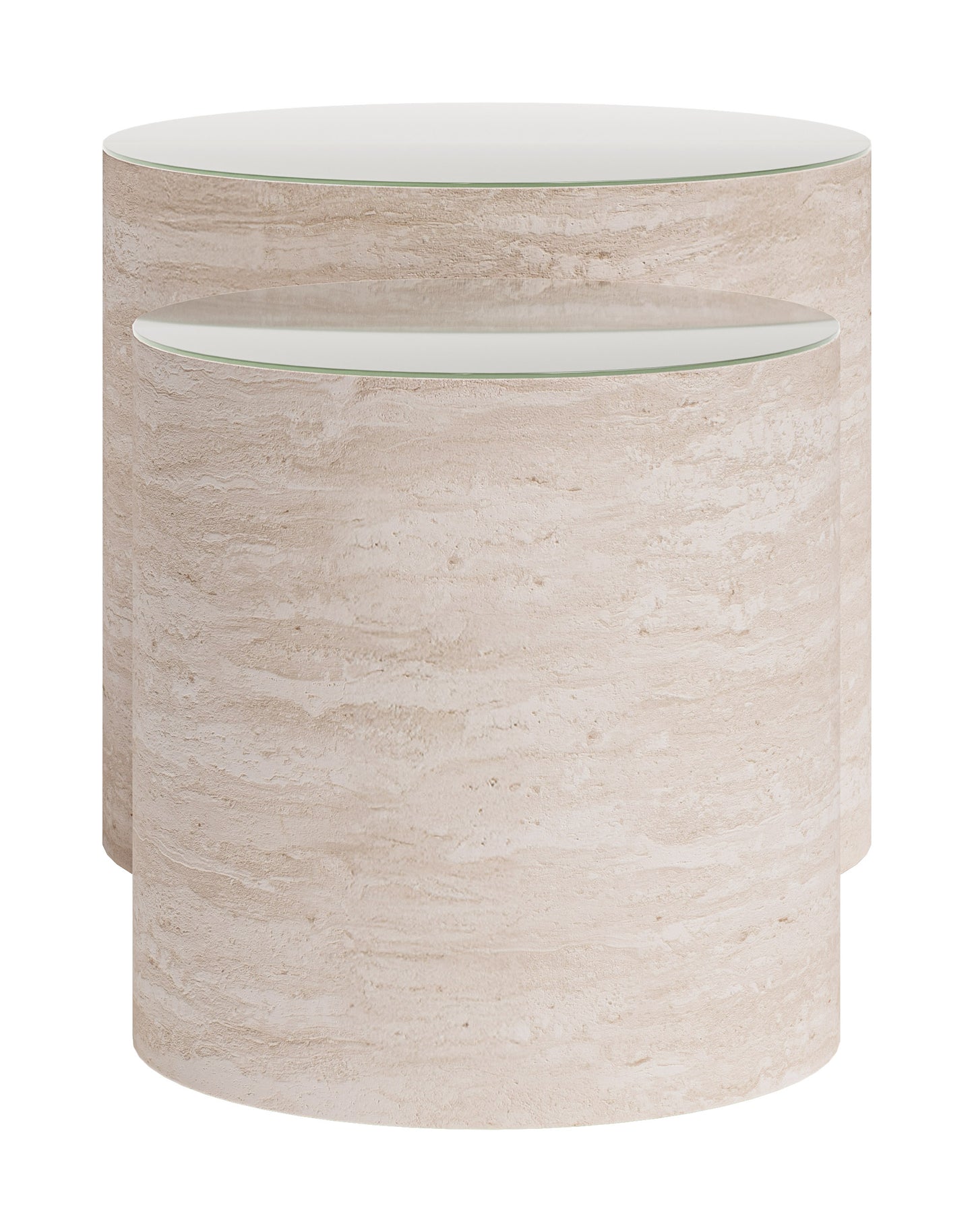 Carzo Coffee Table Set (2-Piece) Stone Beige - 2