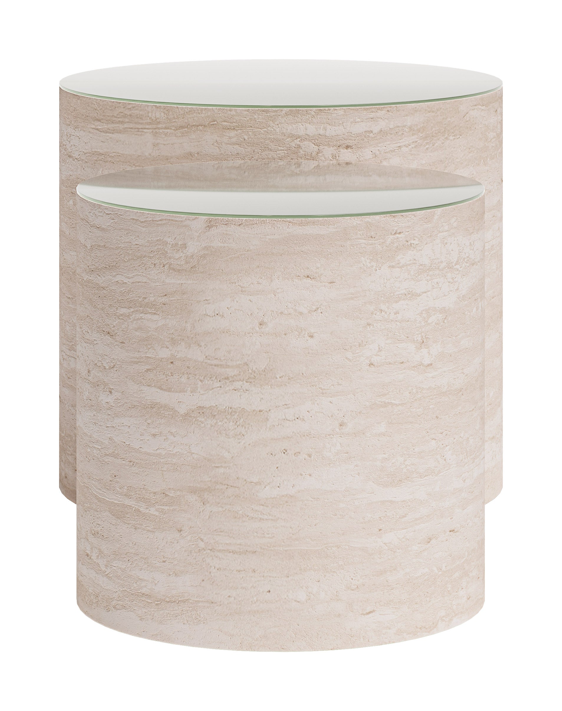Carzo Coffee Table Set (2-Piece) Stone Beige - 2