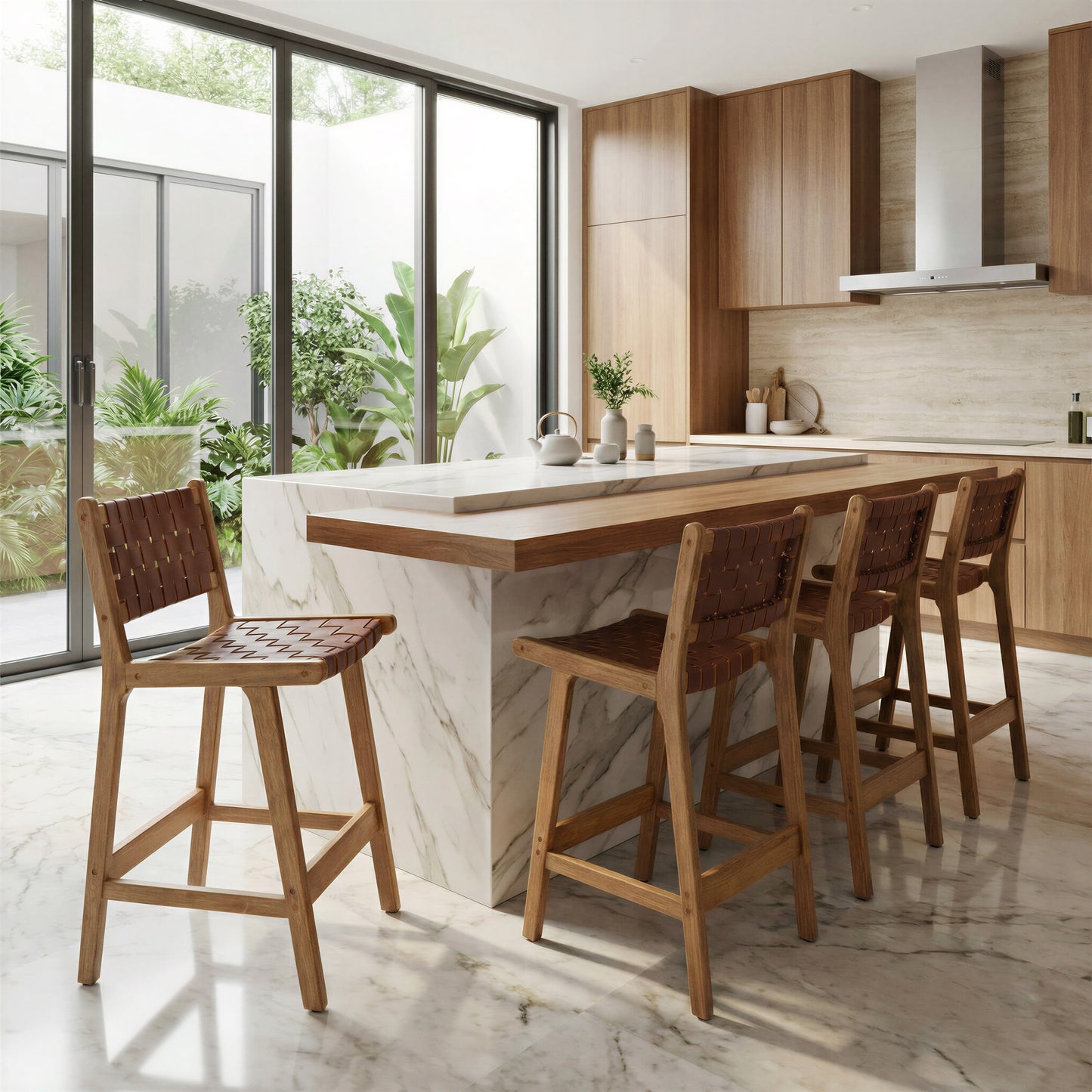 Feder Counter Stool (Set of 2) Brown - 8