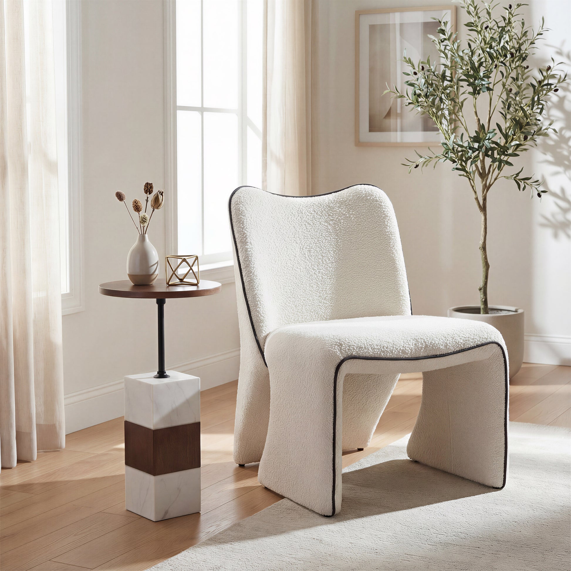 Novo Accent Chair Ivory - 9