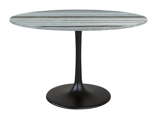 Central City Dining Table Gray & Black