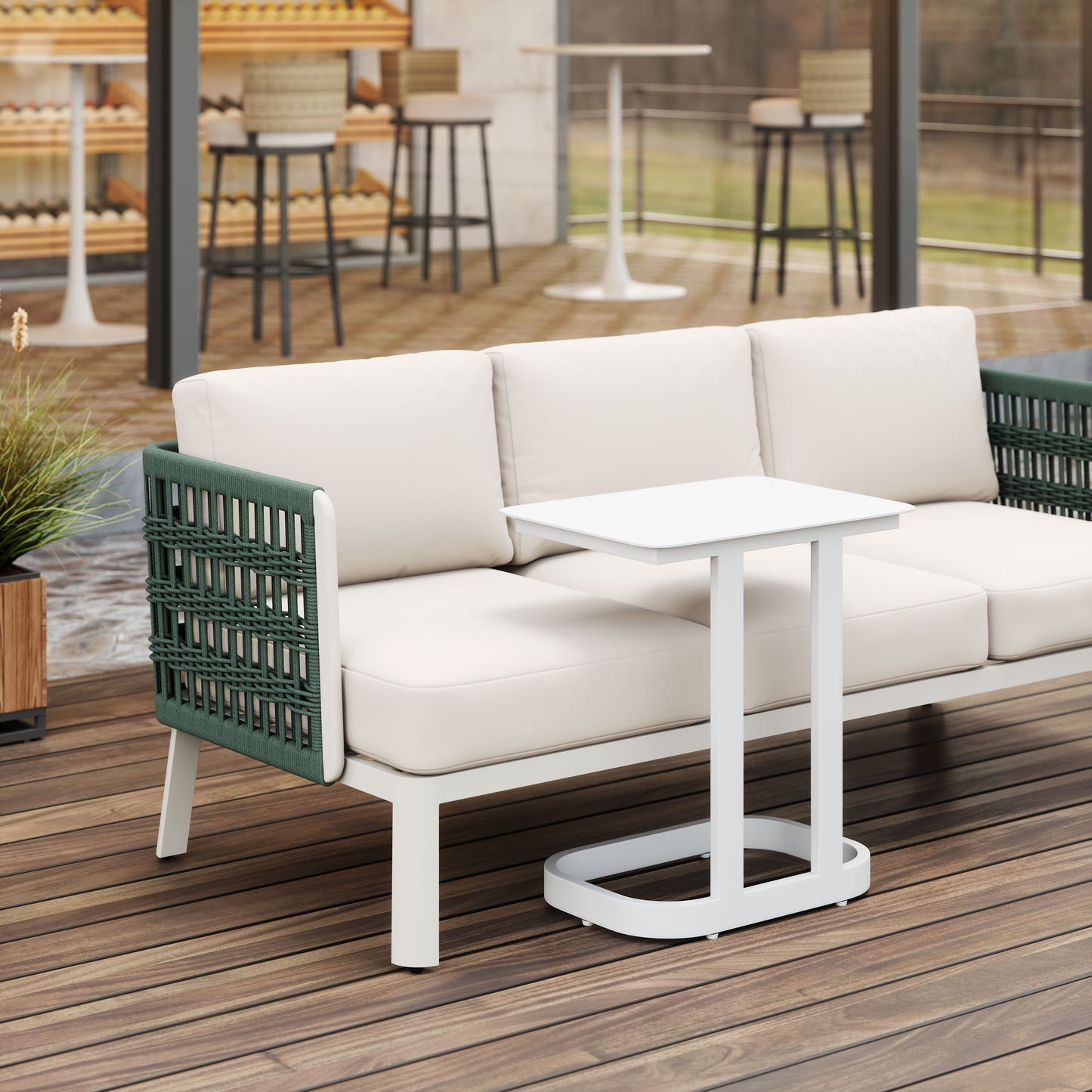 Friss End Table White - 9
