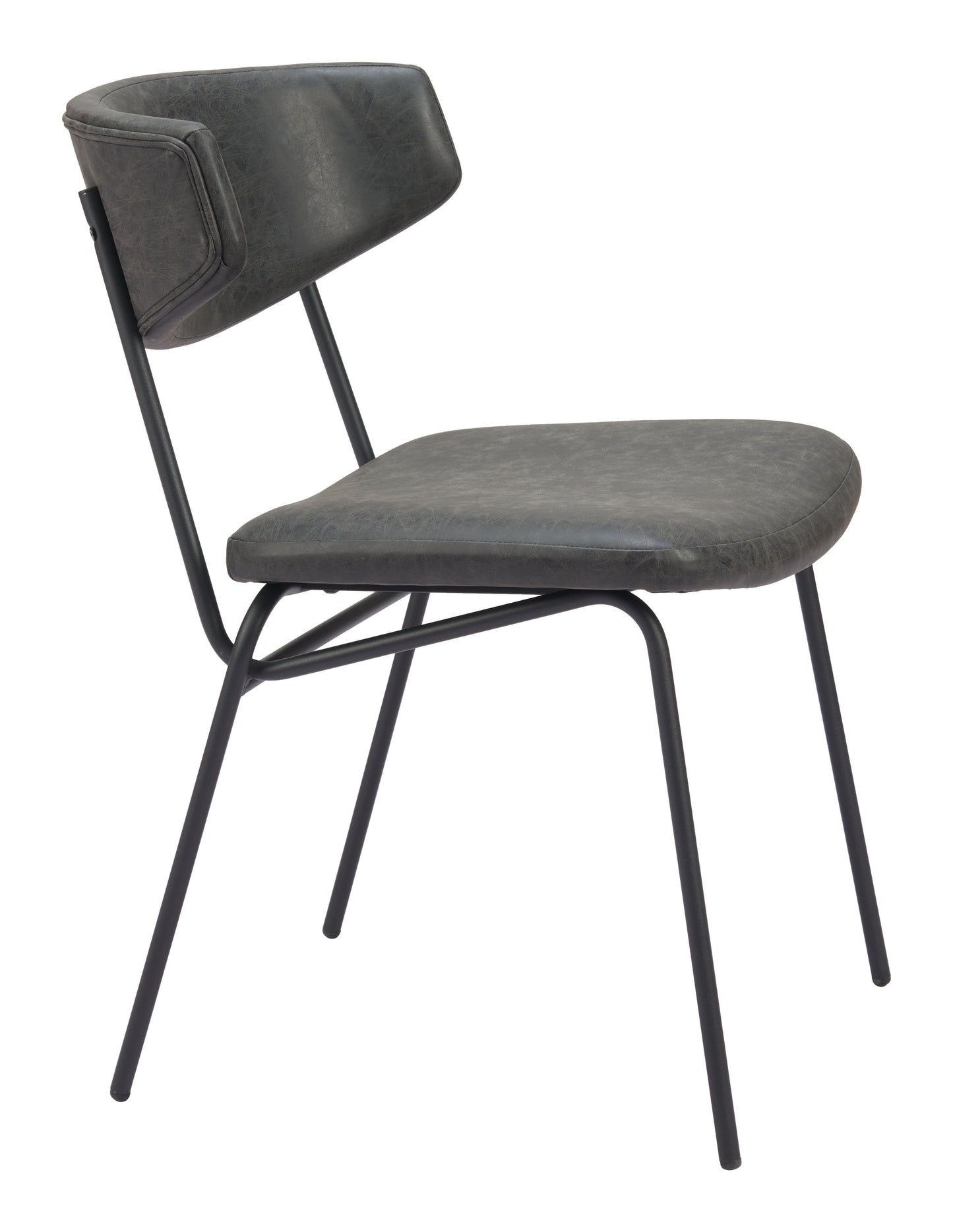 Charon Dining Chair (Set of 2) Vintage Black - 6